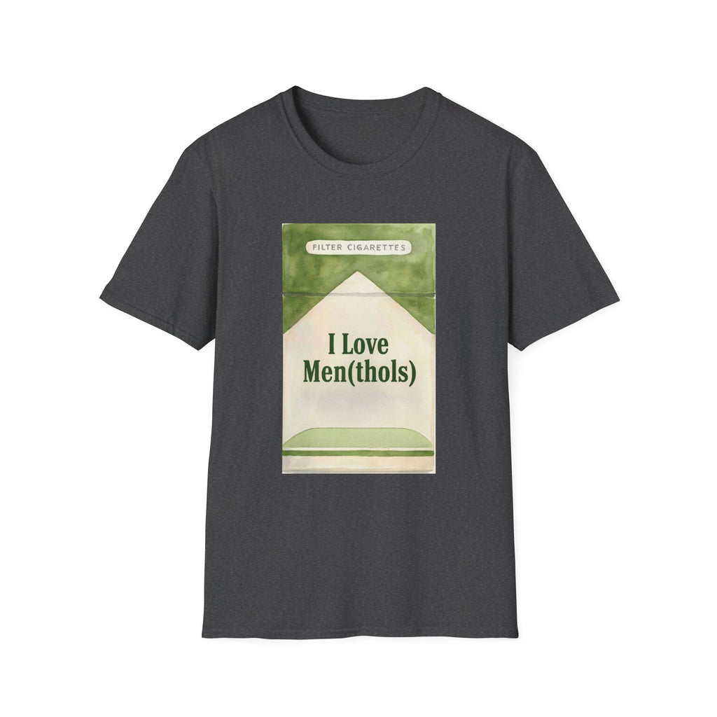 I Love Men(thols) Retro Cigarette Pack Graphic T-Shirt