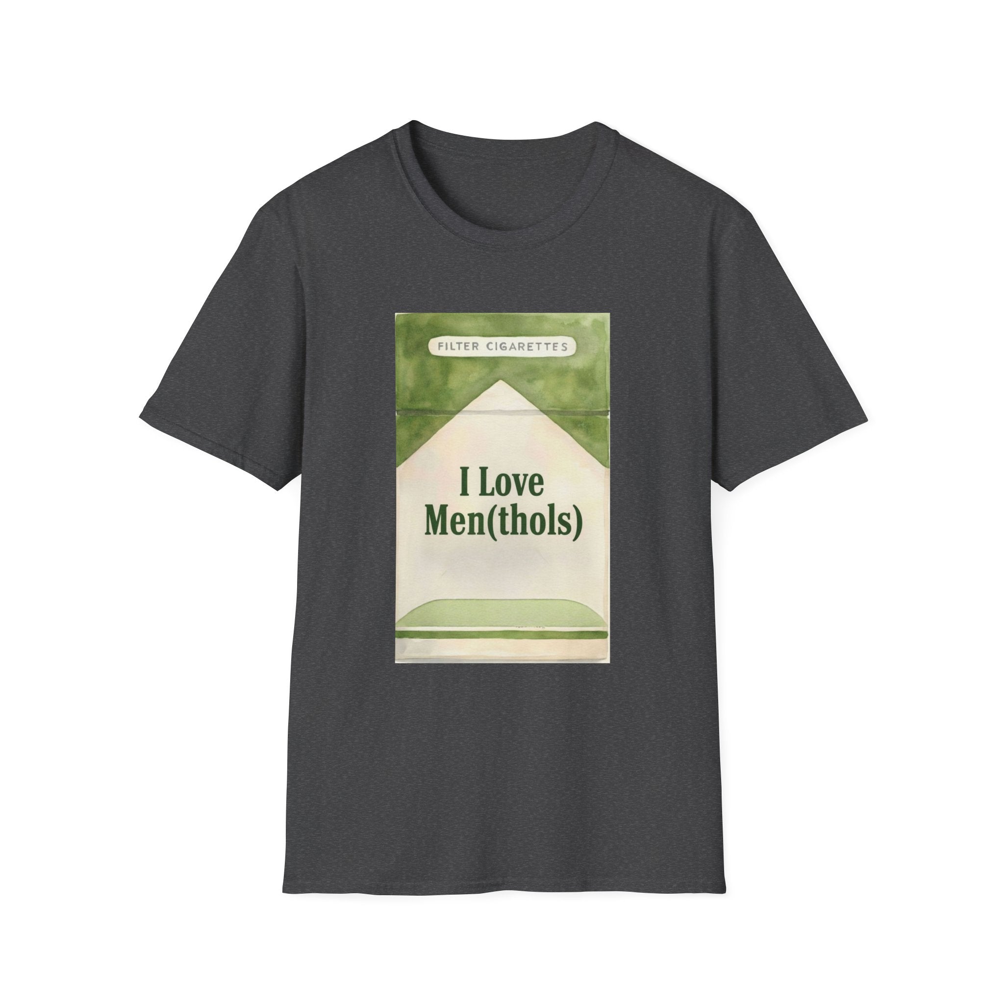 I Love Men(thols) Retro Cigarette Pack Graphic T-Shirt