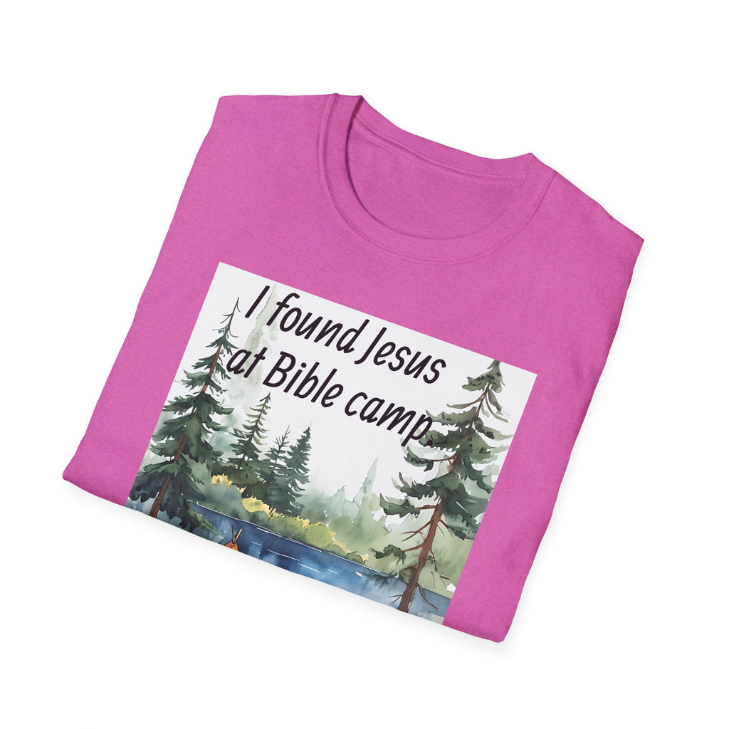 Funny Tee, Religious Camp Tshirt, Jesus Lover Shirt, Hilarious Church Gift, Christian Humor Apparel, Faith-Based Clothing camping bear
