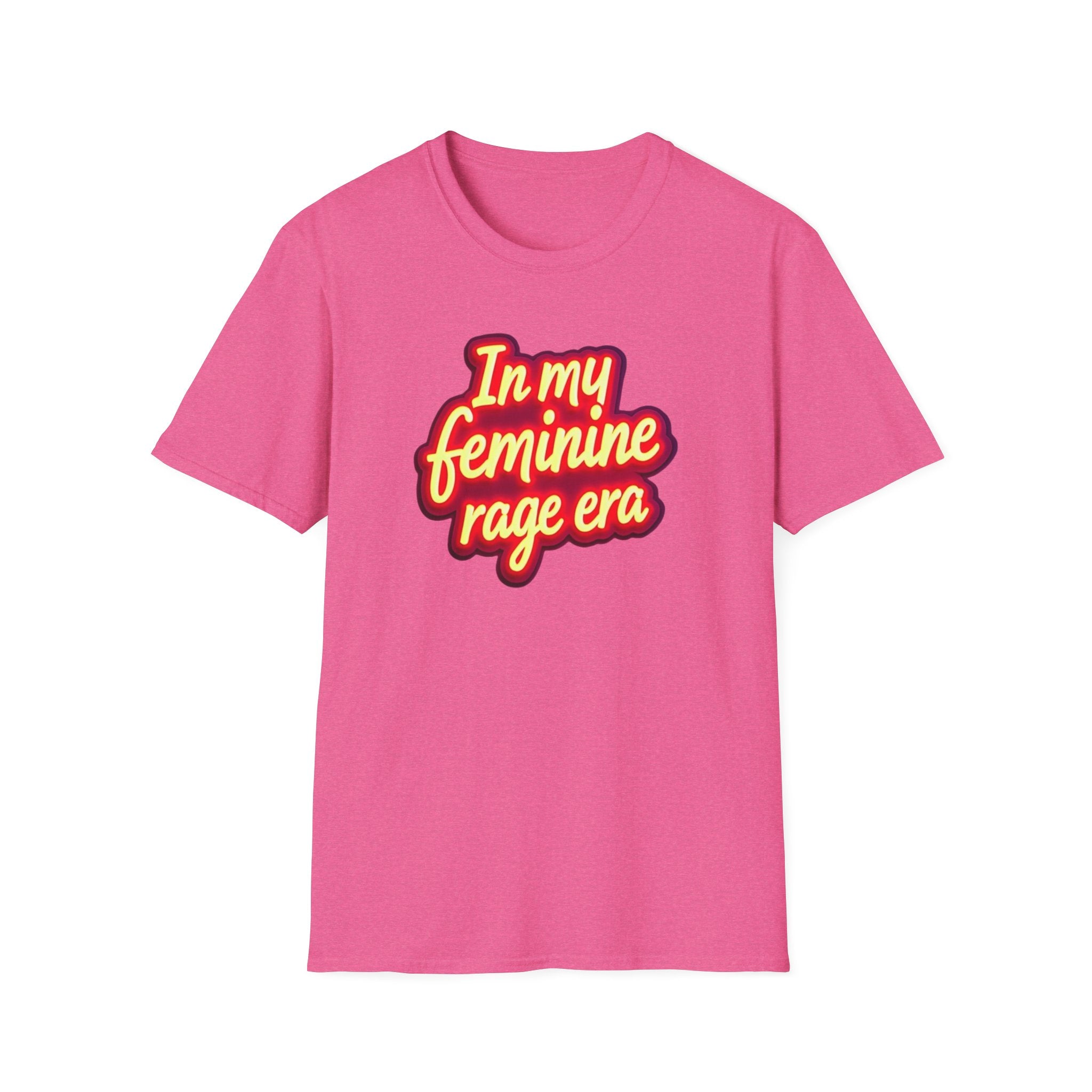 In my Feminine Rage Era Unisex T-Shirt | Softstyle Tee, Empowering Apparel, Womens  Empowerment, Casual Wear, Feminist Gift Anti Trump