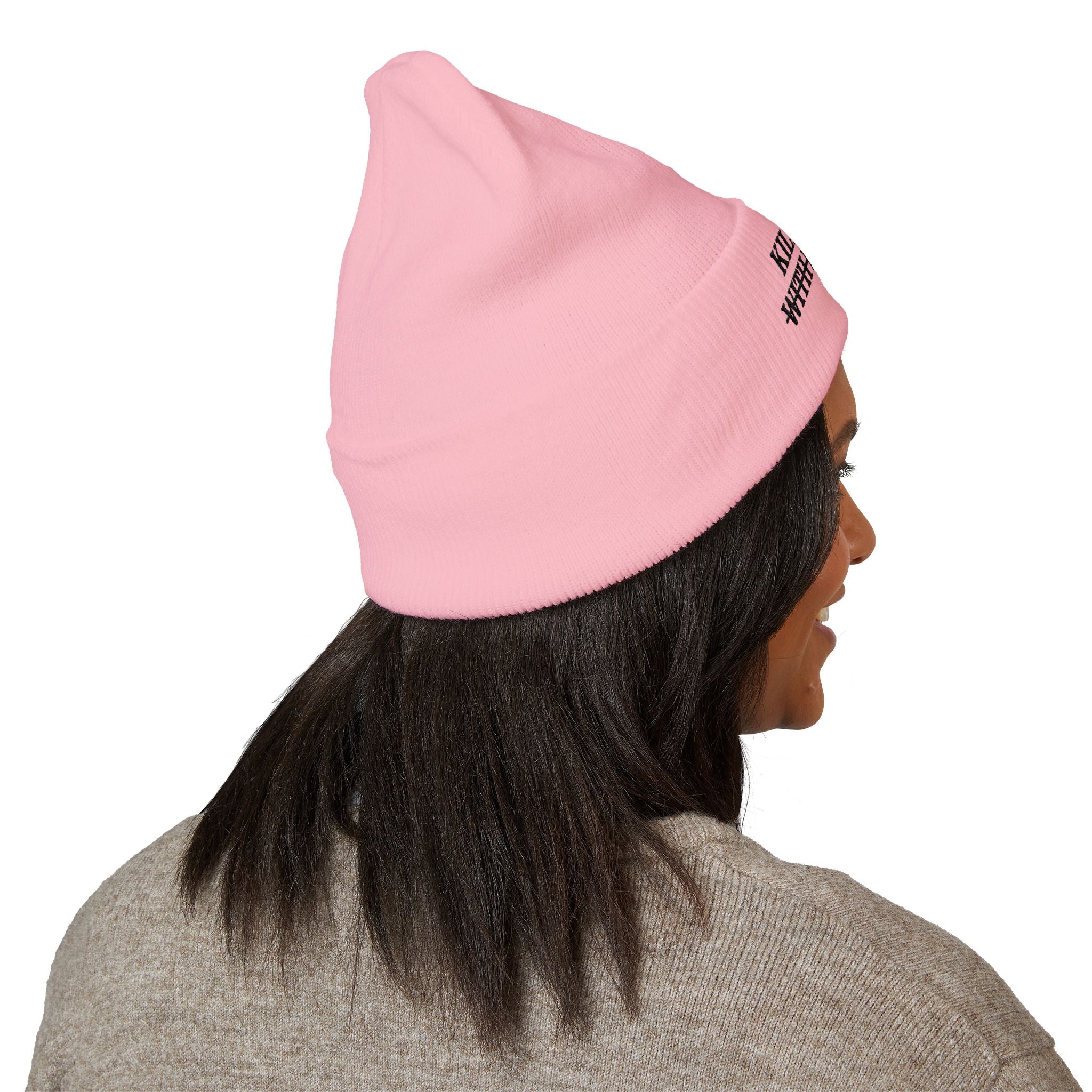 Kill Them With Kindness Embroidered Beanie — Classic Cuffed Beanie