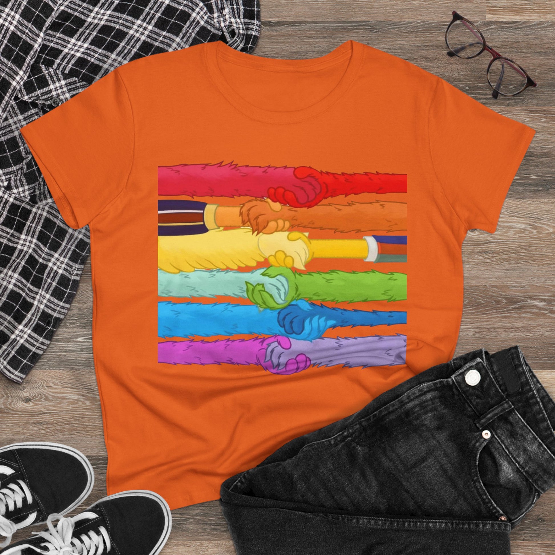 Kindness and diversity count! Pride Unity Tee, LGBTQ+ Cotton T-Shirt for Celebrations, Rainbow Design, Equality Shirt,  anti Trump Wear