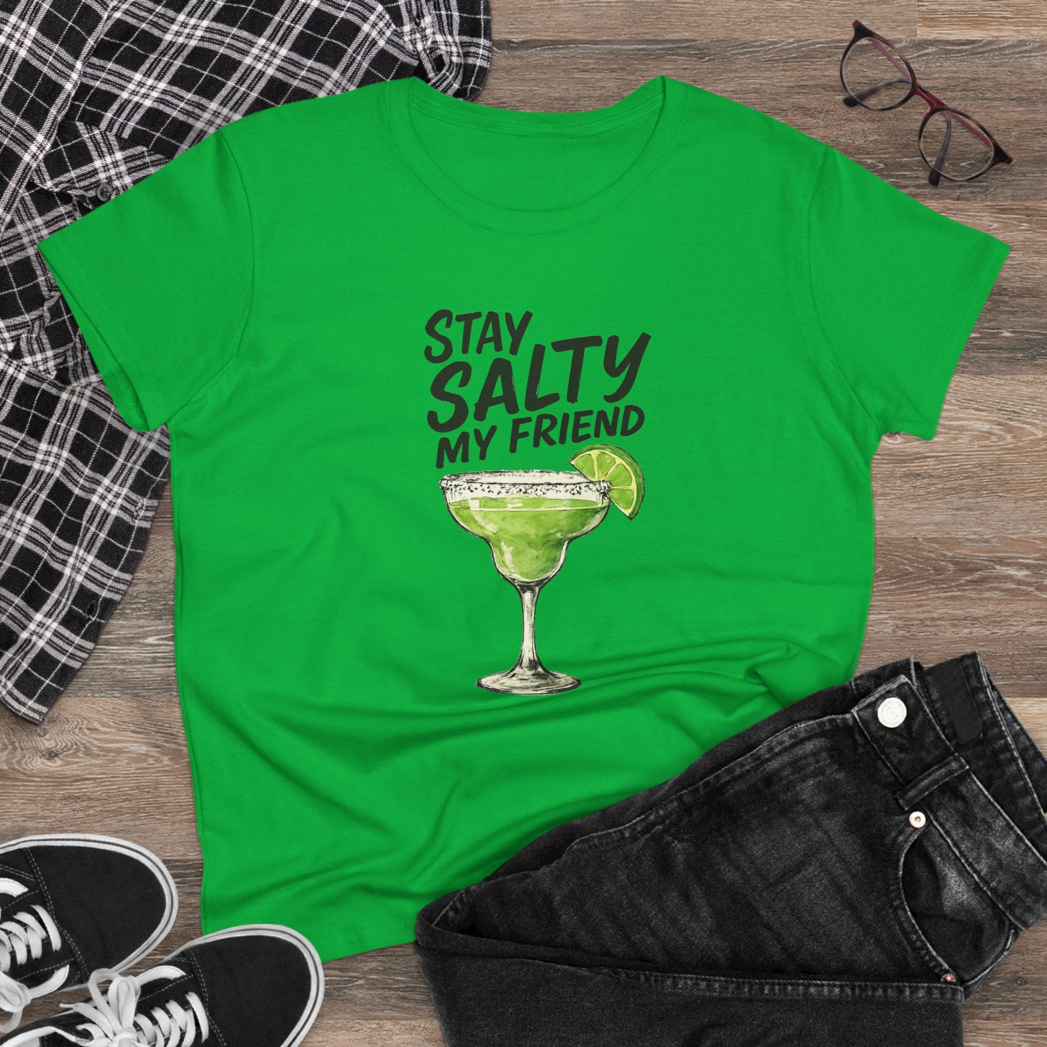 Stay Salty My Friend Margarita Cocktail Party Summer Drinks, Graphic Tee, Beach Vibes Shirt, Summer Vacation Top, Gift for Her,