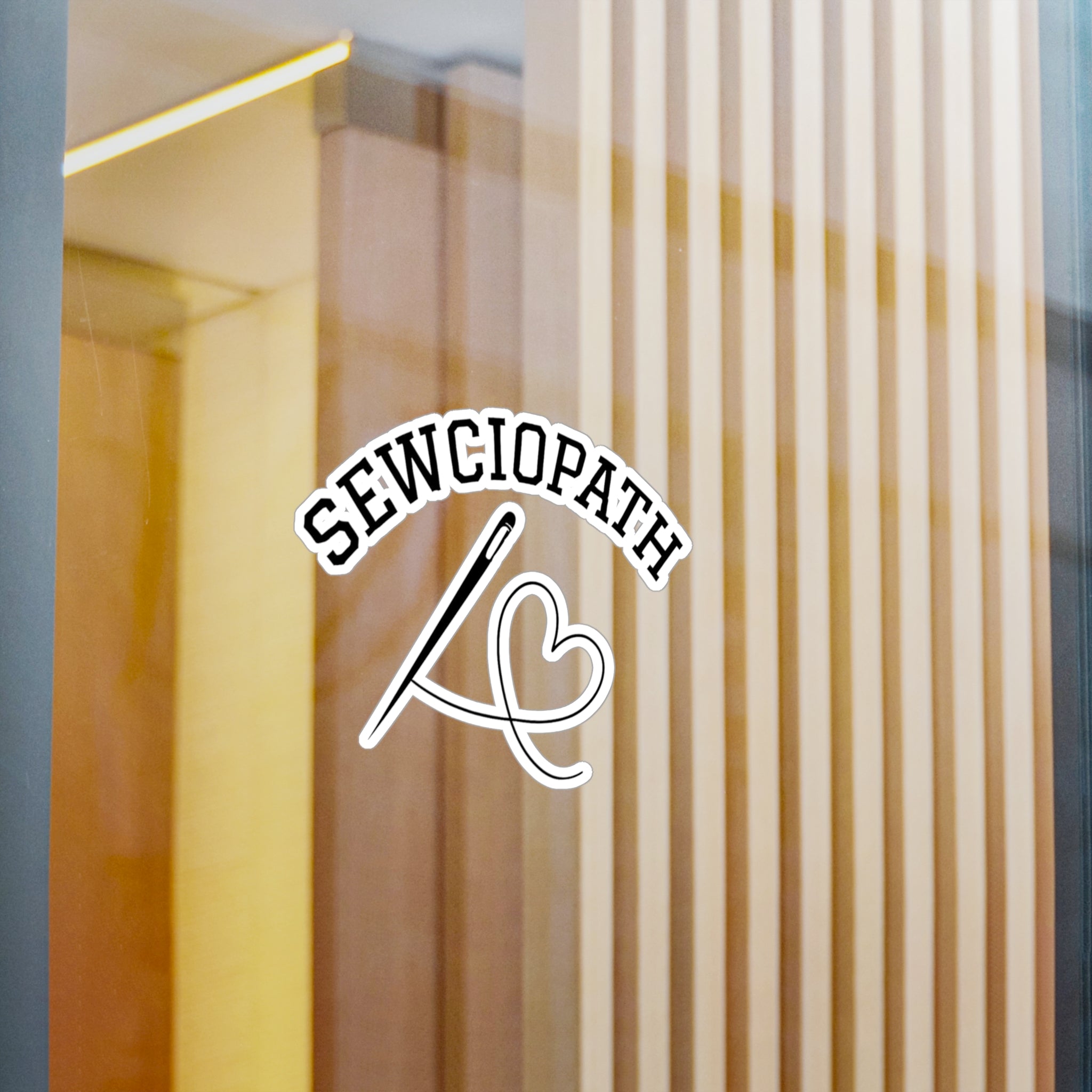 Crafty Sewciopath Vinyl Decals - Sewing Enthusiasts sewing gift