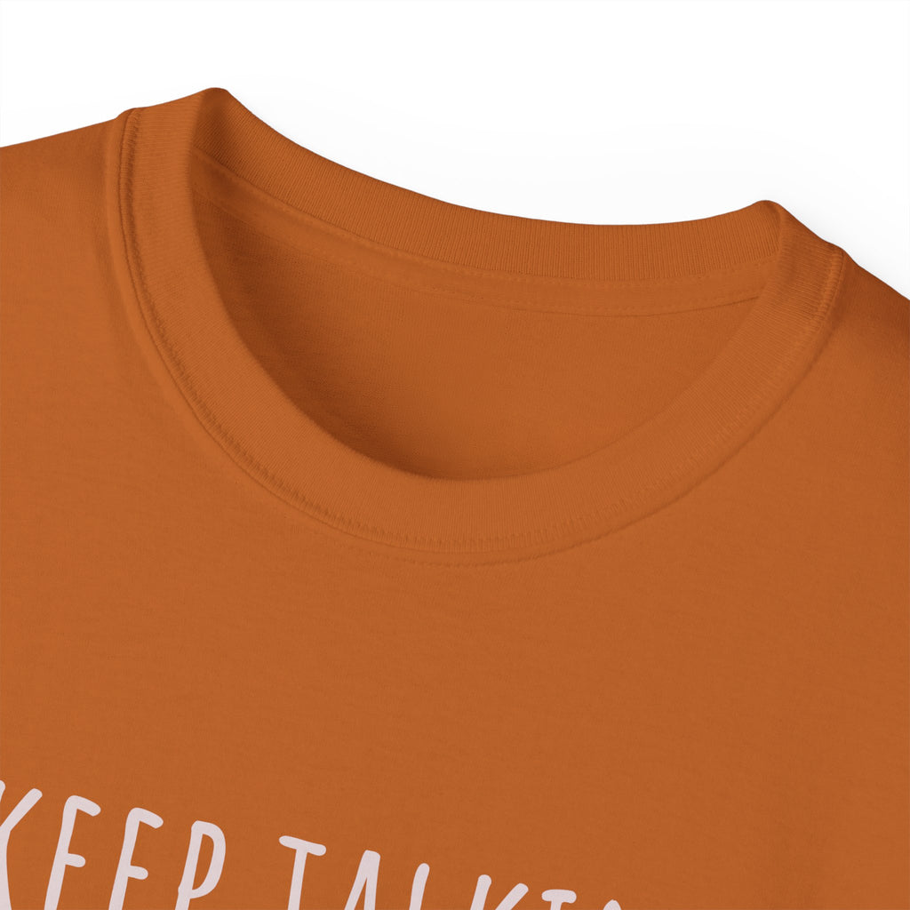 Keep Talking Diagnosis Tee | Funny Therapist Gift, Unisex Cotton T-Shirt, Humorous Diagnosis Shirt, Perfect for Psychologists, Casual Wear