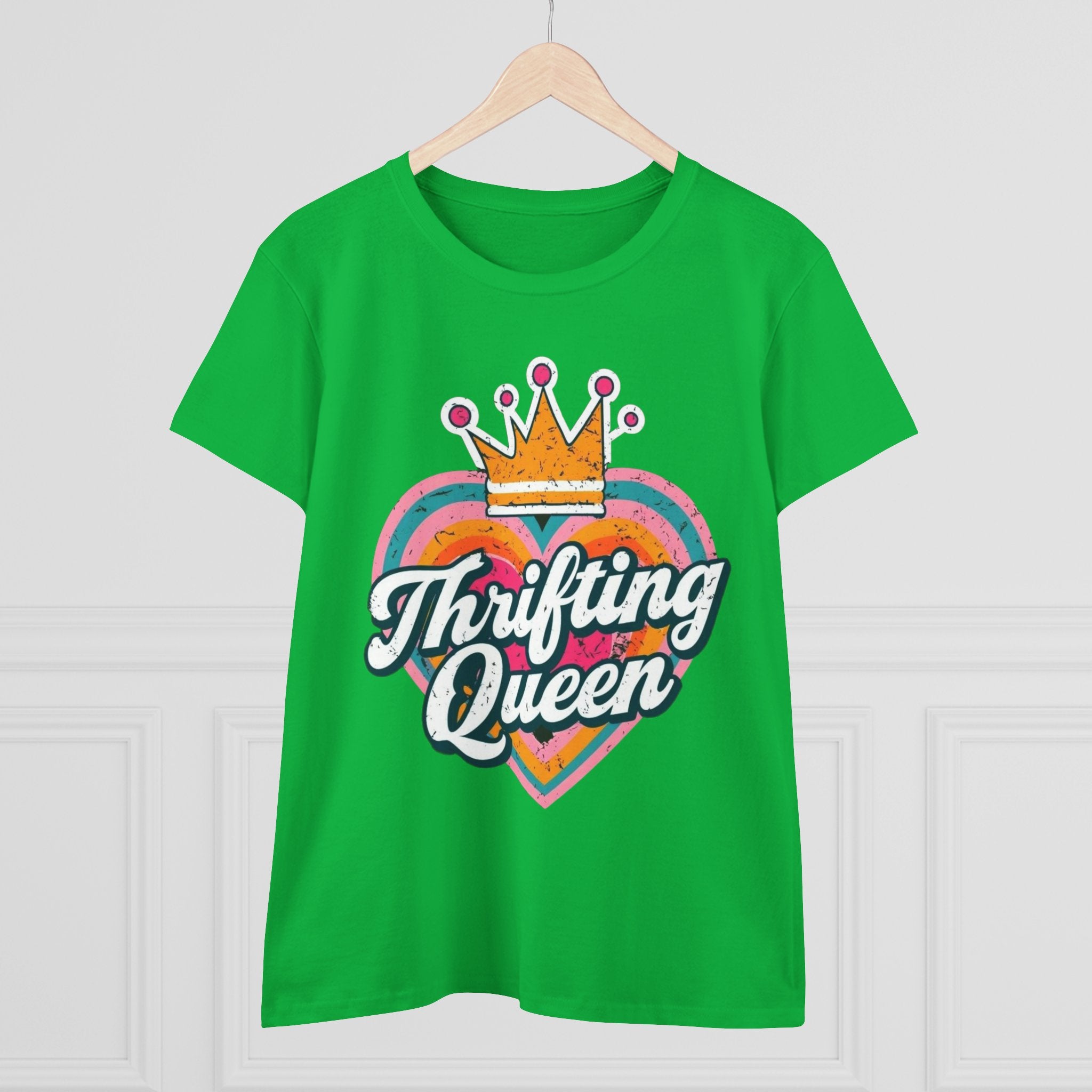 T-Shirt, Thrifting Queen, Upcycle, Recycle, Reuse, Vintage, Women's Tee Shirt