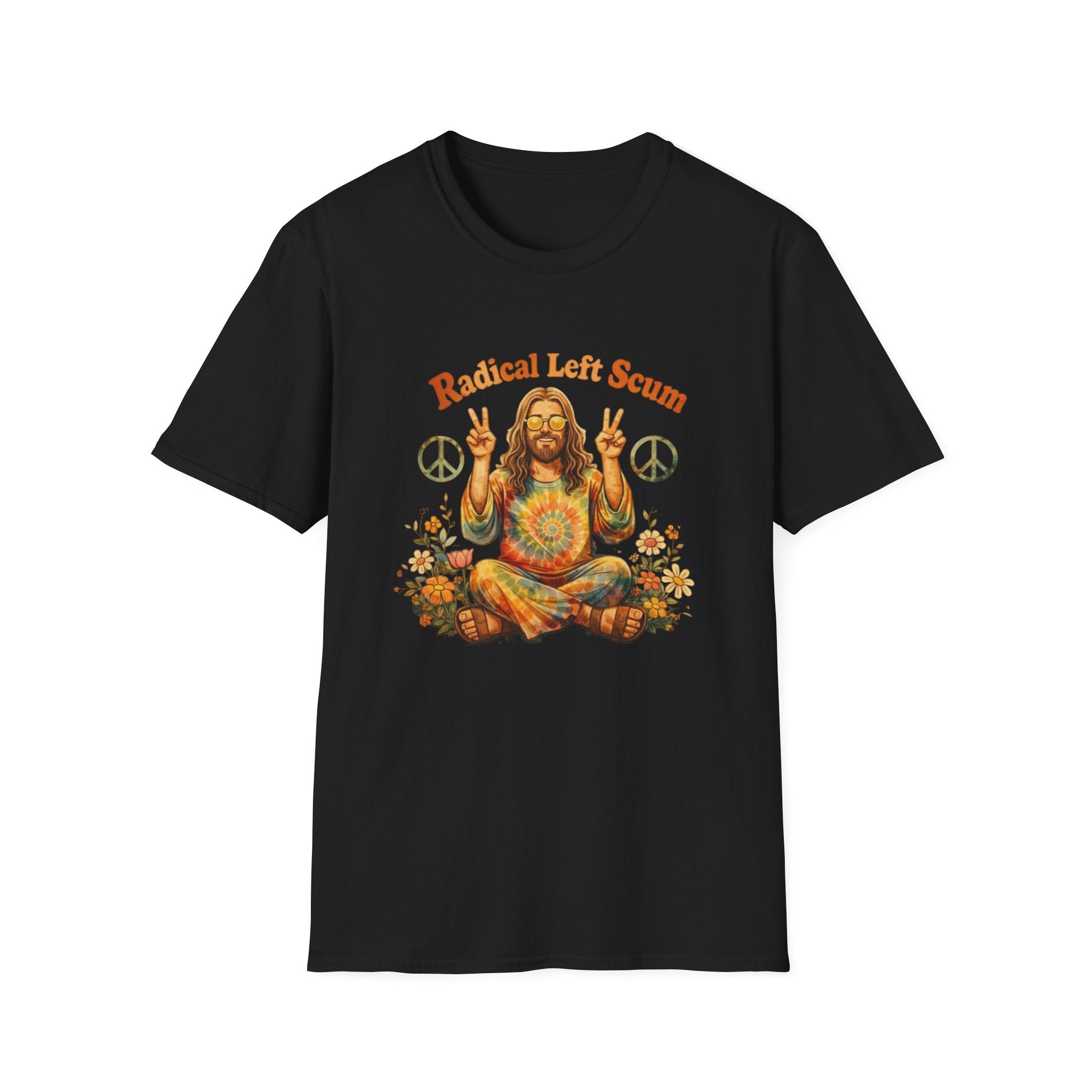 Radical Left Scum Hippie Peace Meditation T-Shirt