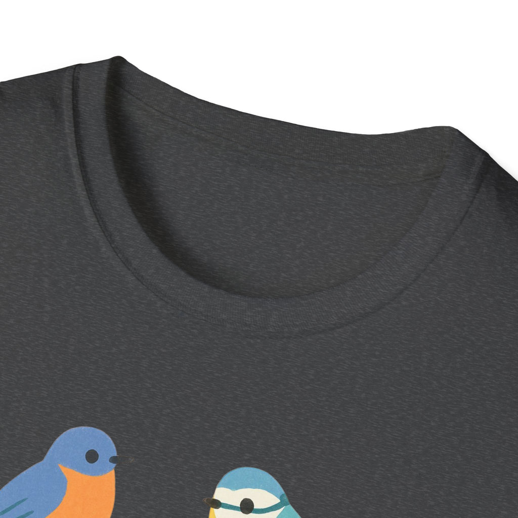 Bird Nerd Unisex Softstyle T-Shirt, Perfect for Bird Lovers, Nature Enthusiasts, Gift for Birdwatchers, Casual Wear,  Apparel bird gift