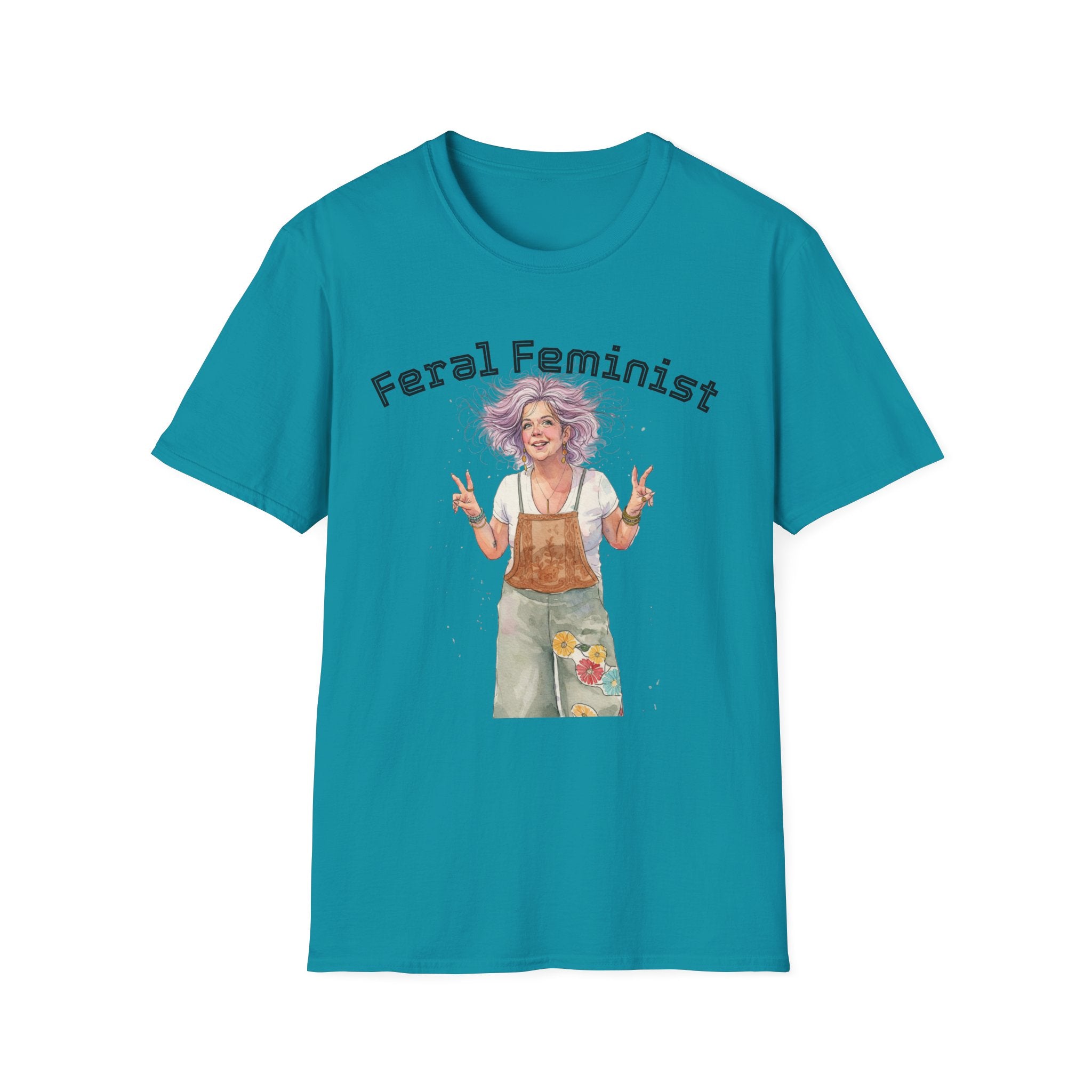 Feral Feminist Boho T-Shirt — Hippie Feminist Graphic Tee