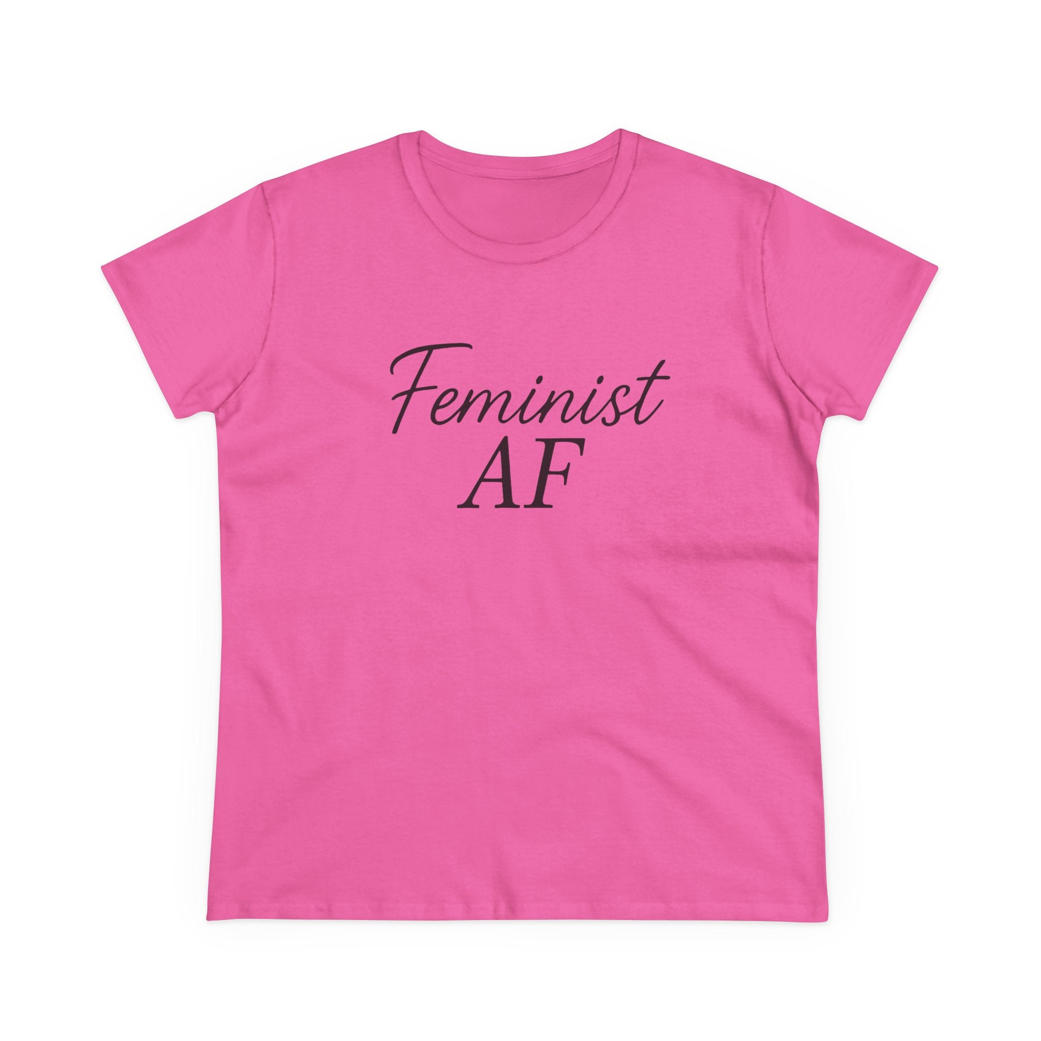 Feminist AF Tee, Protest Shirt, Empowerment Top, Activist Clothing, Women's Rights Apparel, Midweight Cotton Tshirt