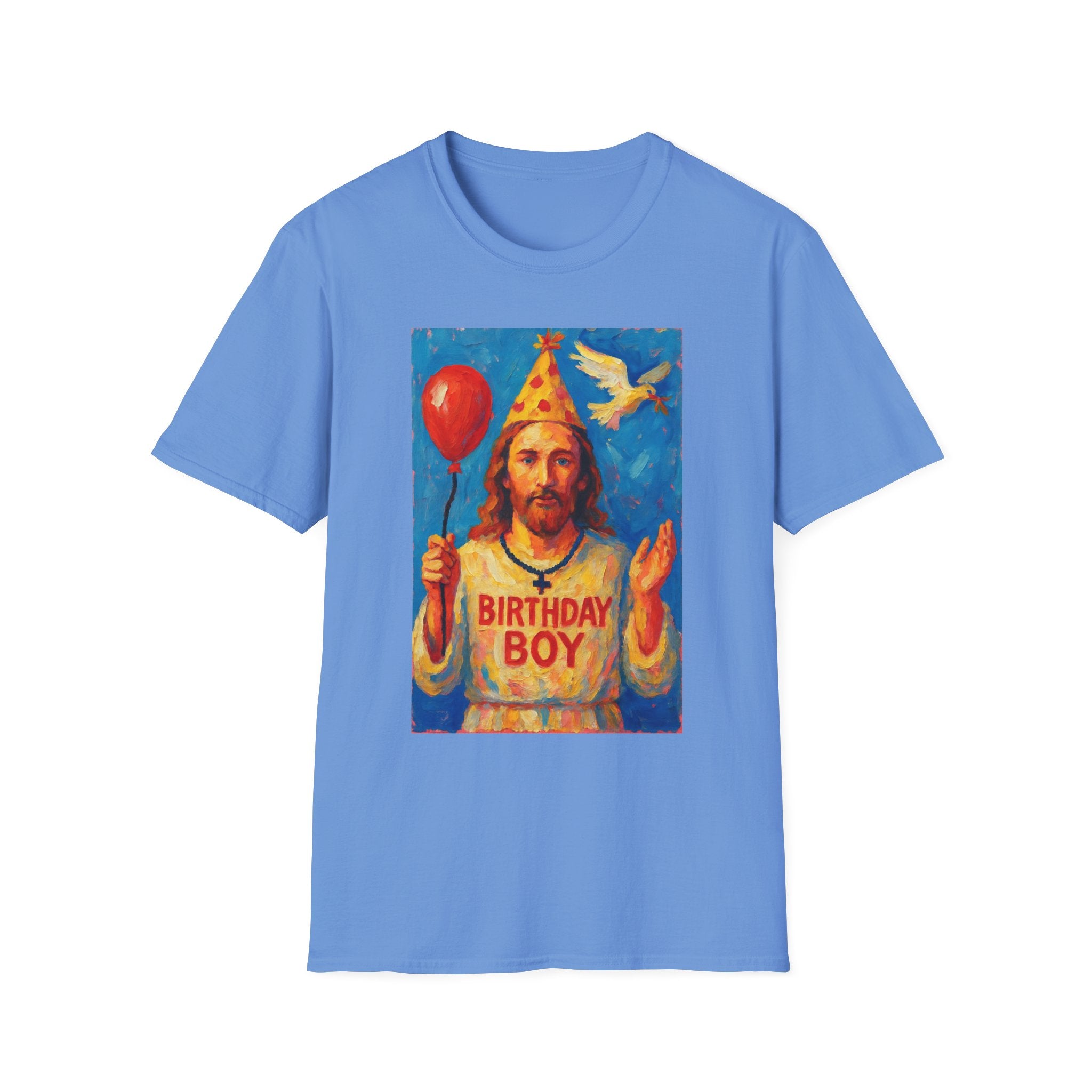 Vintage Religious Icon Birthday Boy T-Shirt Go Jesus, it’s your birthday!