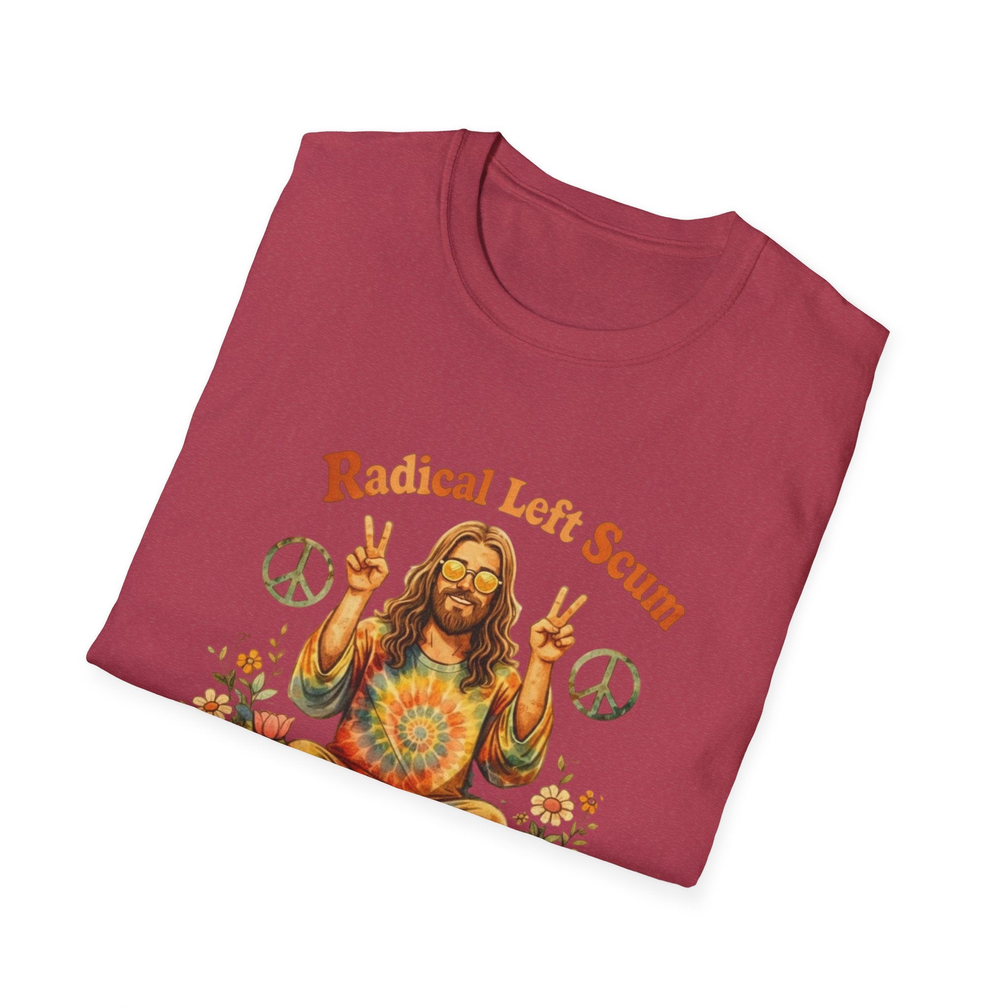 Radical Left Scum Hippie Peace Meditation T-Shirt
