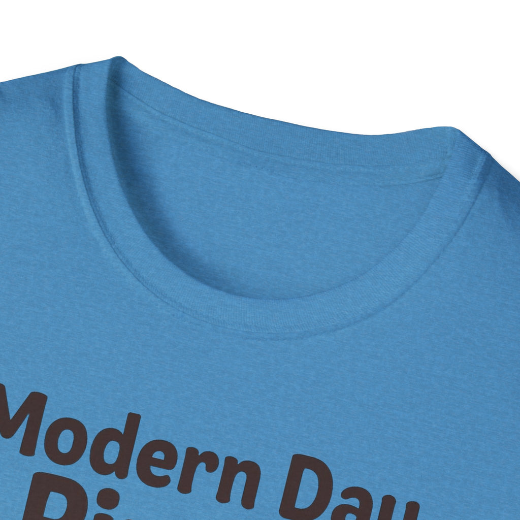 Modern Day Pirate Metal Detector T-Shirt, Relic Coin History Tee, Unisex Softstyle Top, Treasure Hunter Gift, Pirate Lover Shirt