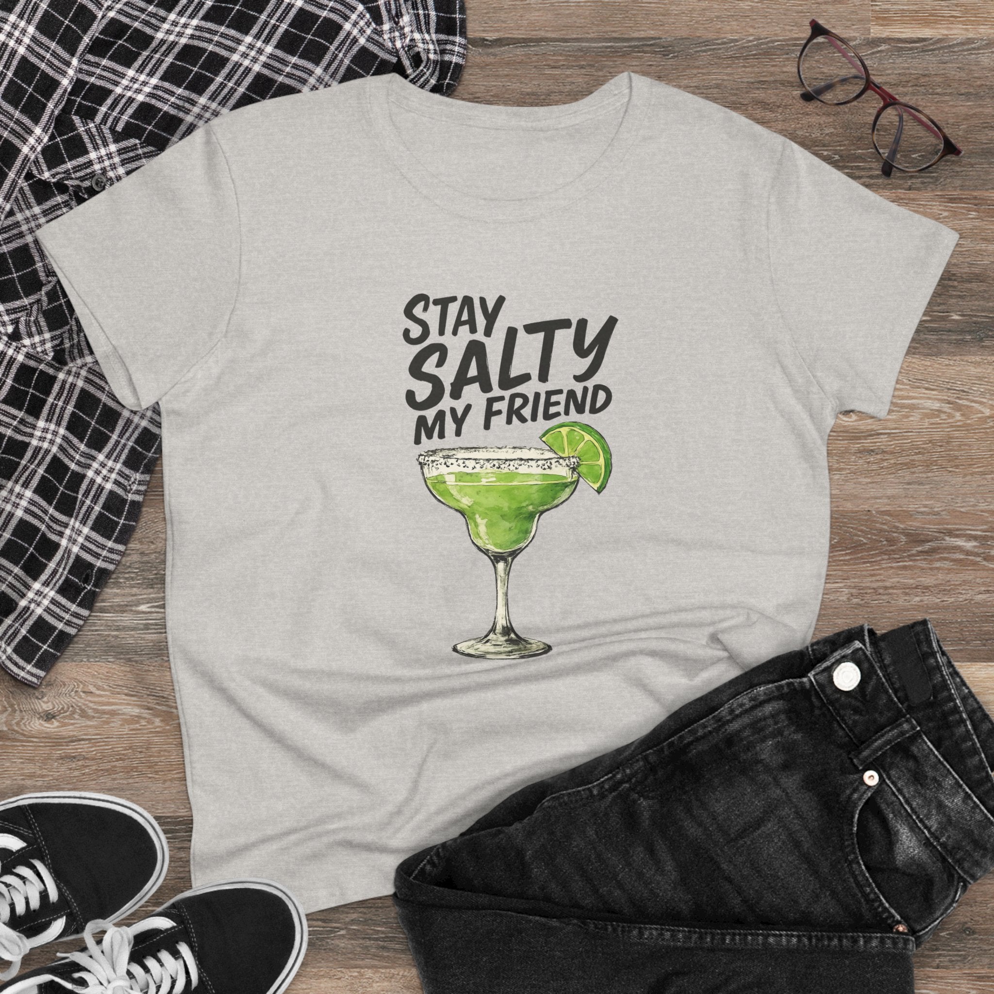 Stay Salty My Friend Margarita Cocktail Party Summer Drinks, Graphic Tee, Beach Vibes Shirt, Summer Vacation Top, Gift for Her,