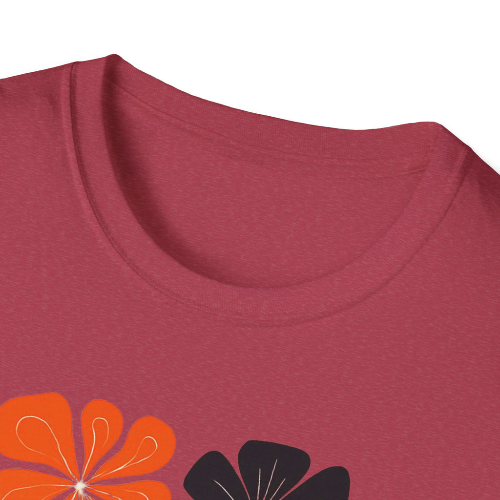 Raising wild flowers, one tantrum at a time Mom Life Unisex Softstyle T-Shirt, Gifts for Toddler Moms, Raising Wildflowers, floral  Apparel