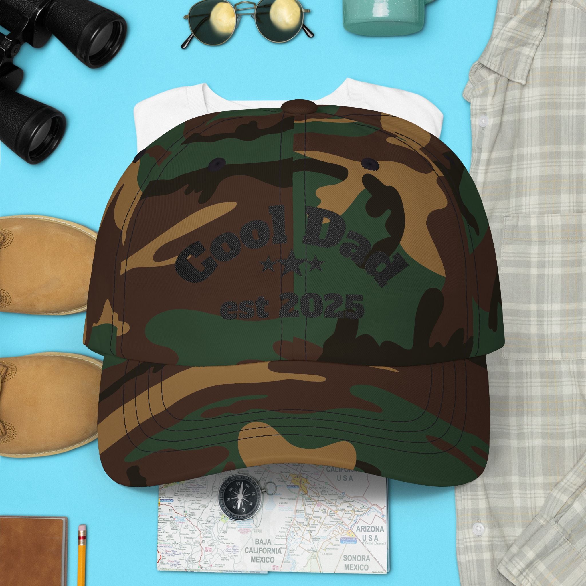 Personalized Embroidered Dad Cap — Customize your Text Hat