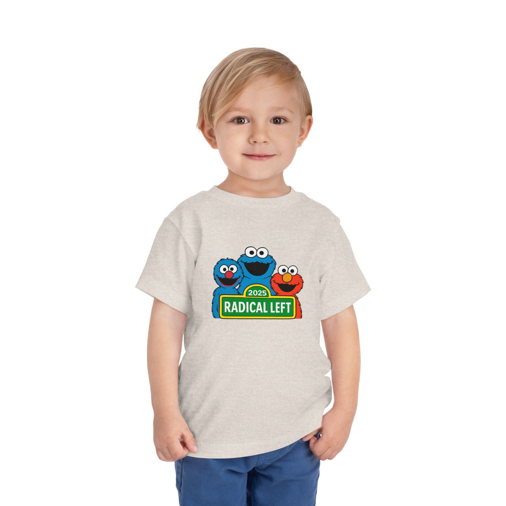 Radical Left Toddler Tee, Cute Kids T-Shirt, Playful Shirt for Babies, Funny Toddler Clothing, Gift for Little Activists