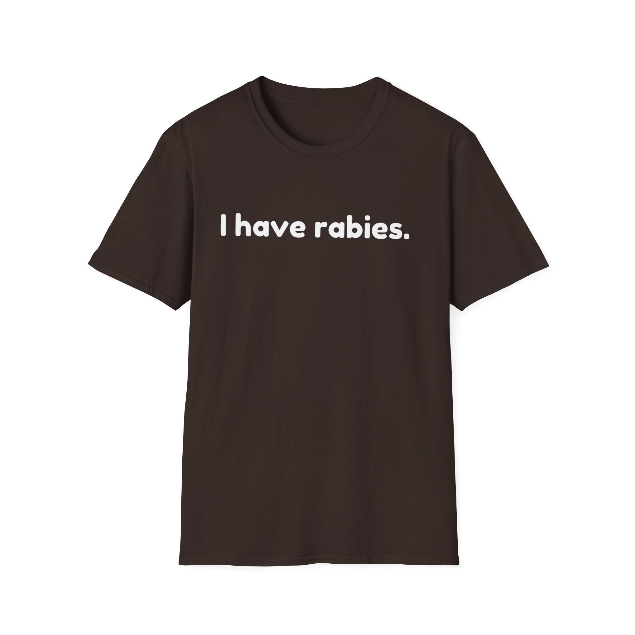 Funny I Have Rabies Unisex Softstyle T-Shirt, Humorous Animal Lover Tee, Sarcastic Graphic Shirt, Cute Gift for Pet Owners, Comfortable Tee