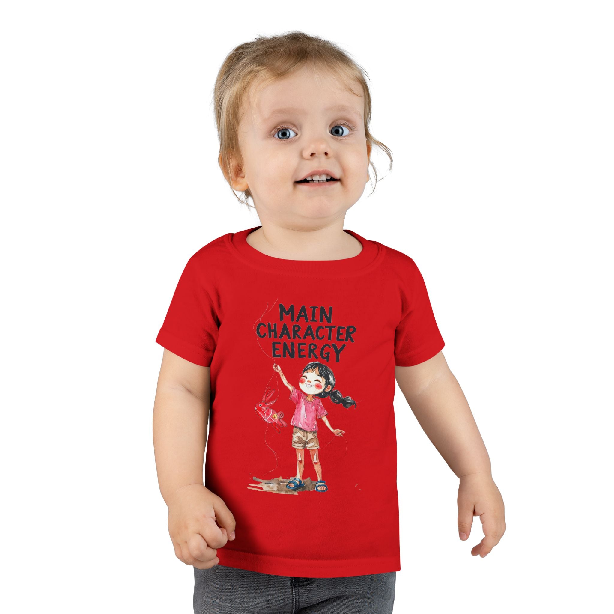 Main Character Energy Toddler T-Shirt, Playful Kids Tee, Birthday Gift, Children's Apparel, Cute Graphic Shirt