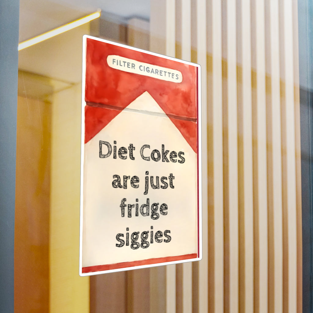 Vinyl Decal Stickers - Diet Coke Fridge Siggies, Laptop Decals, Water Bottle Decor, Car Window Stickers, Phone Case Accessories