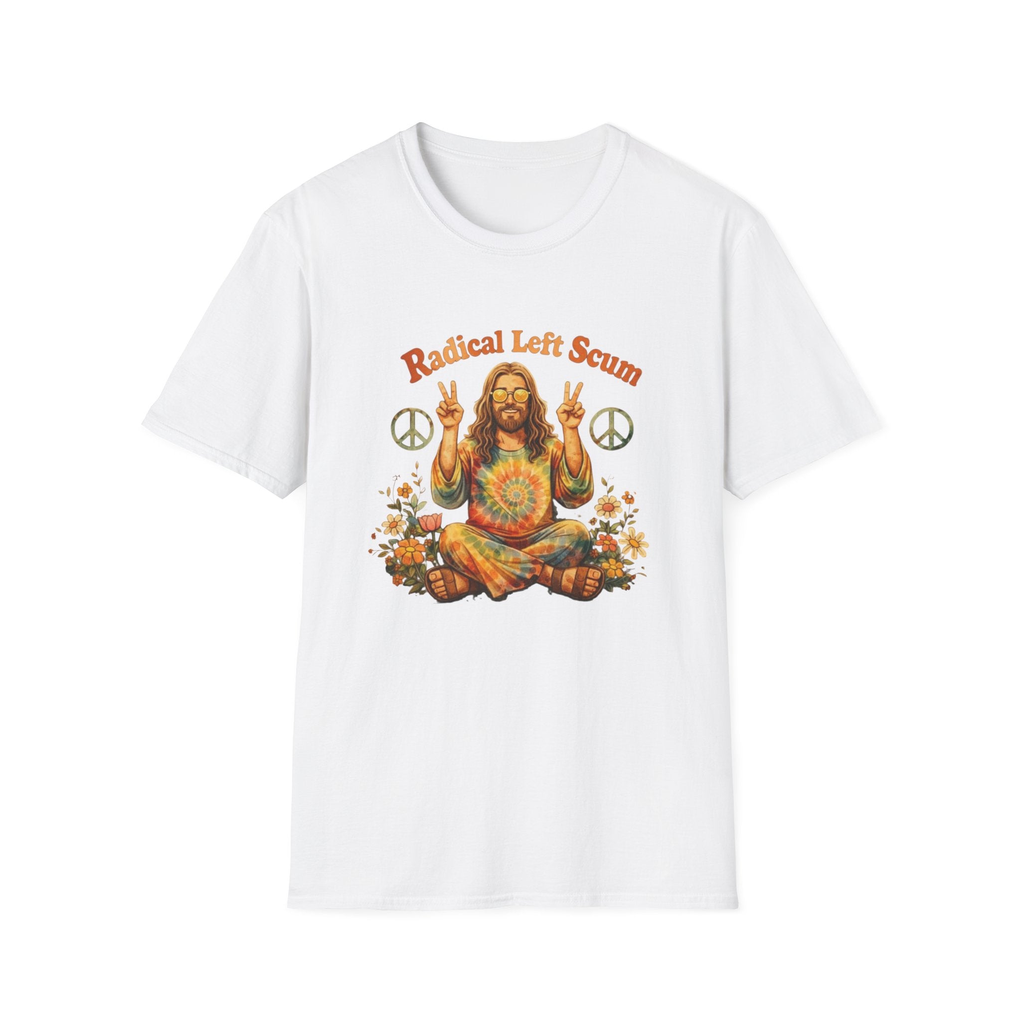Radical Left Scum Hippie Peace Meditation T-Shirt