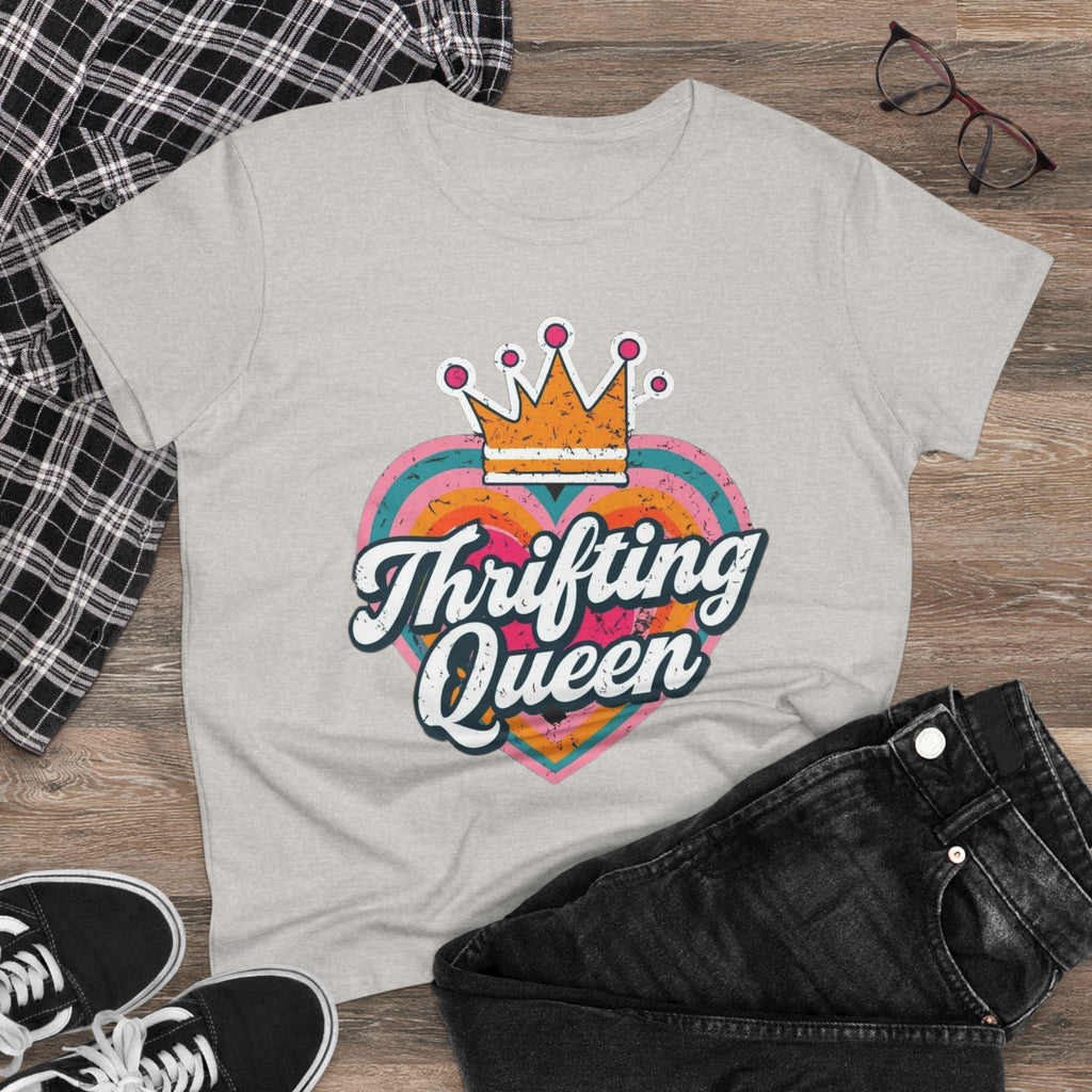 T-Shirt, Thrifting Queen, Upcycle, Recycle, Reuse, Vintage, Women's Tee Shirt