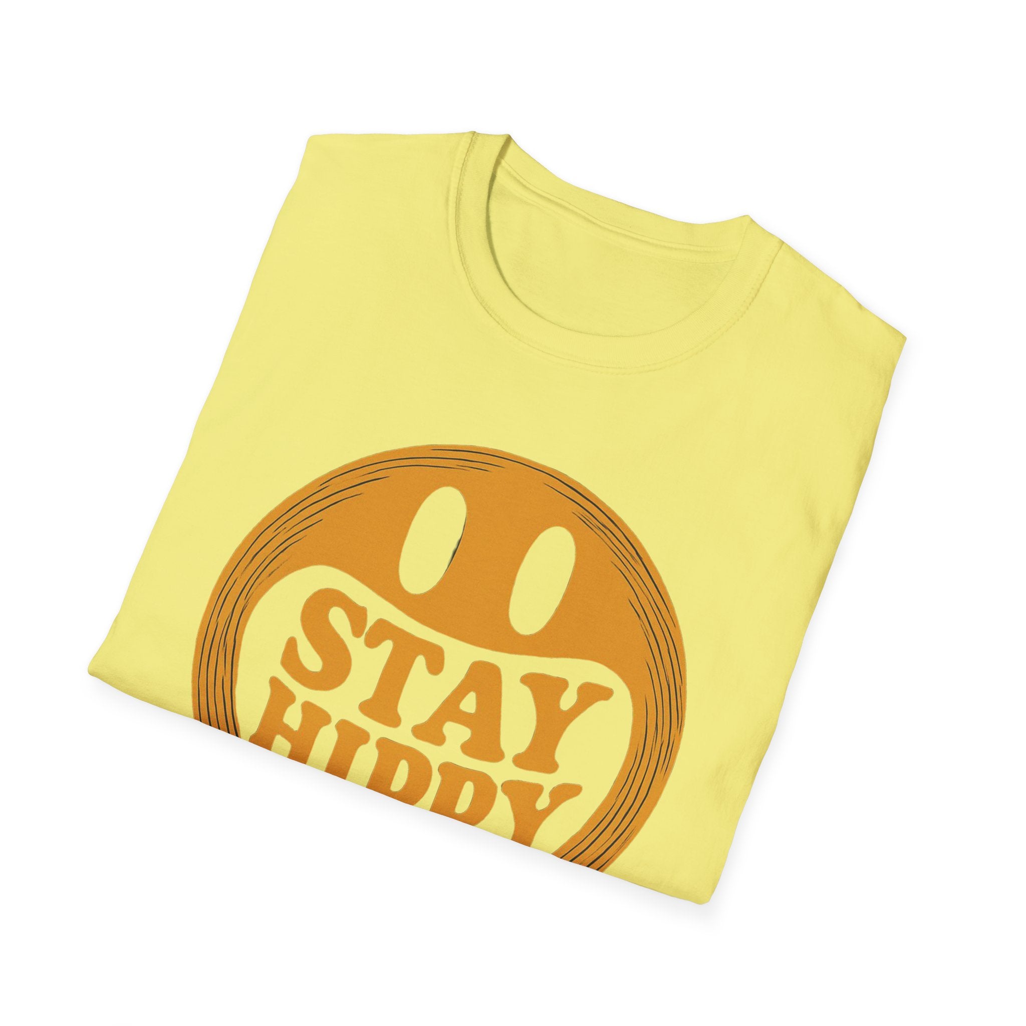 Stay Hippy Stay Happy Unisex T-Shirt, Hippie Graphic Tee, Positive Vibes Shirt, Bohemian Clothing, Festival Attire boho