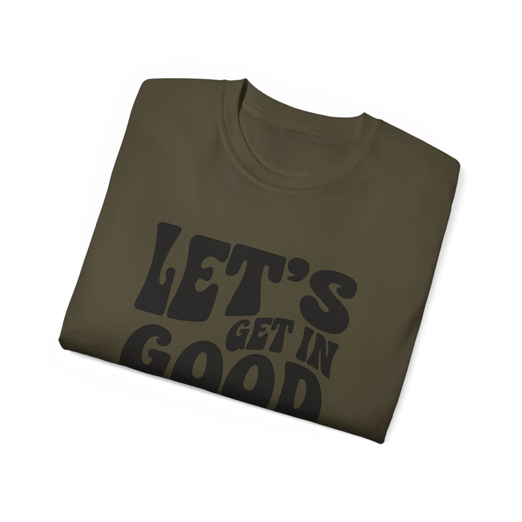 Vintage-Inspired Unisex Tee - 'Let's Get in Good Trouble' T-Shirt, Fun Gift for Activists, Casual Wear, Birthday, Everyday, Statement Shirt