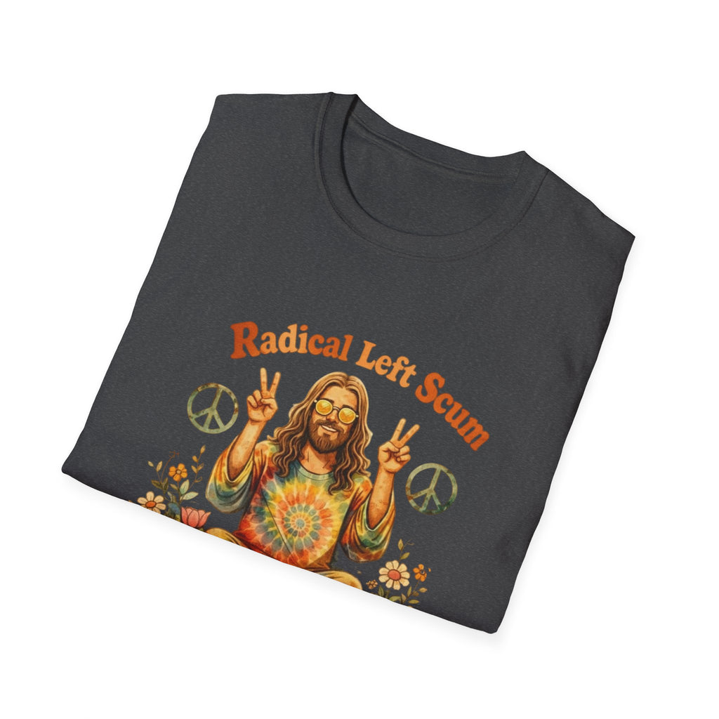Radical Left Scum Hippie Peace Meditation T-Shirt