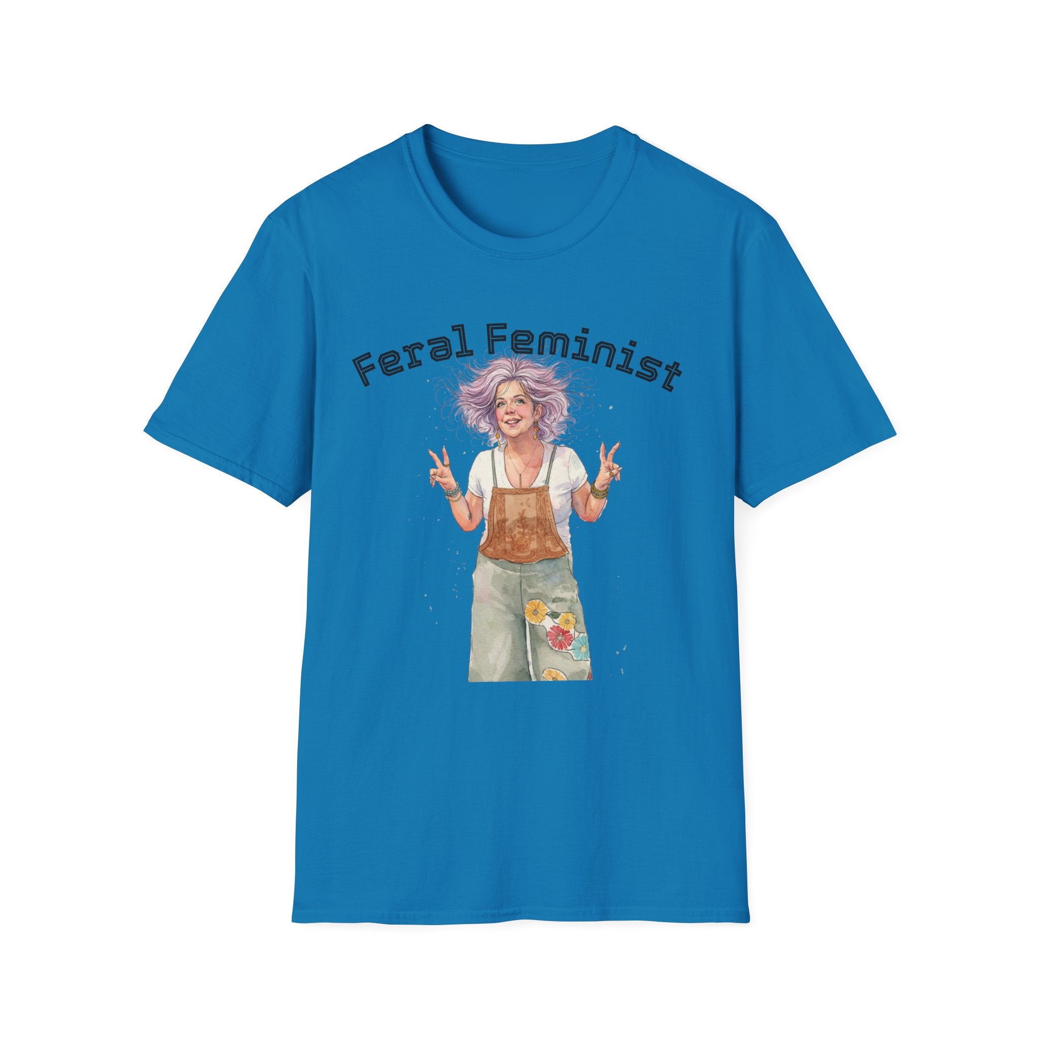 Feral Feminist Boho T-Shirt — Hippie Feminist Graphic Tee