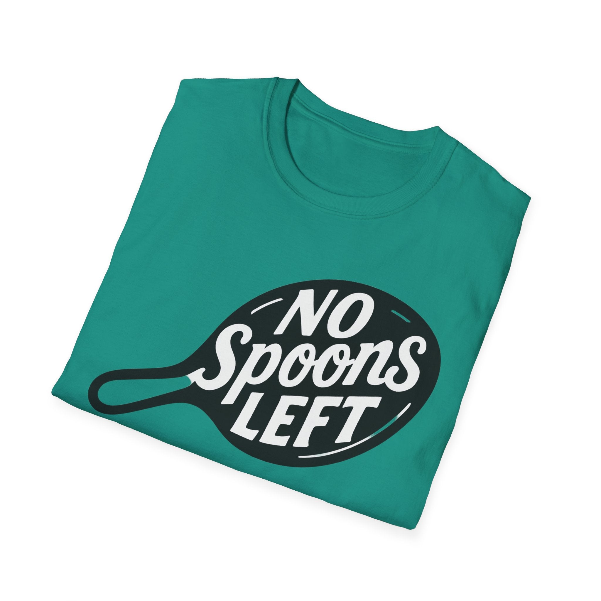No spoons left chronic Illness Awareness Unisex Soft T-Shirt, Spoonie Shirt, Invisible Health Conditions Tee, Chronic Illness Support Top