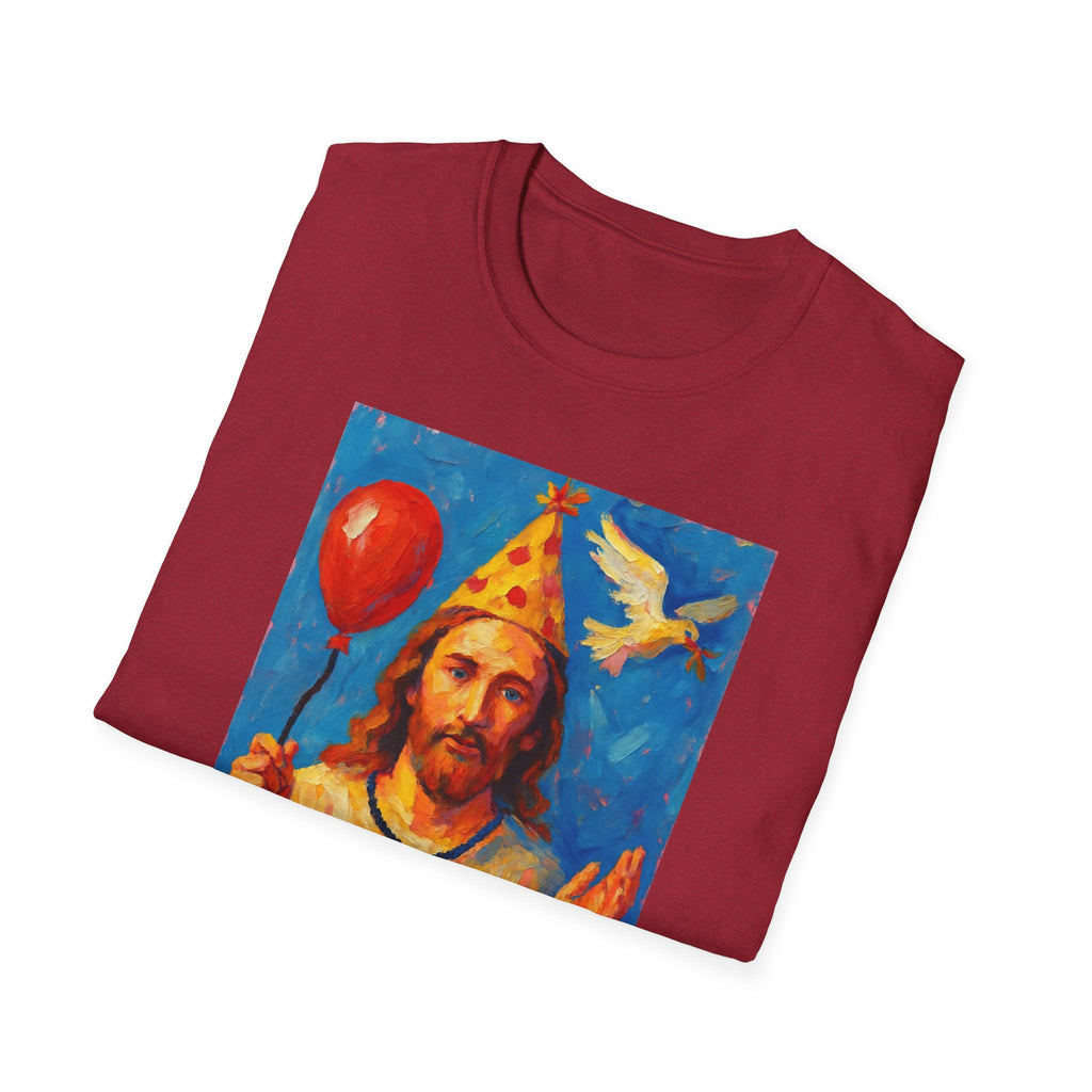 Vintage Religious Icon Birthday Boy T-Shirt Go Jesus, it’s your birthday!