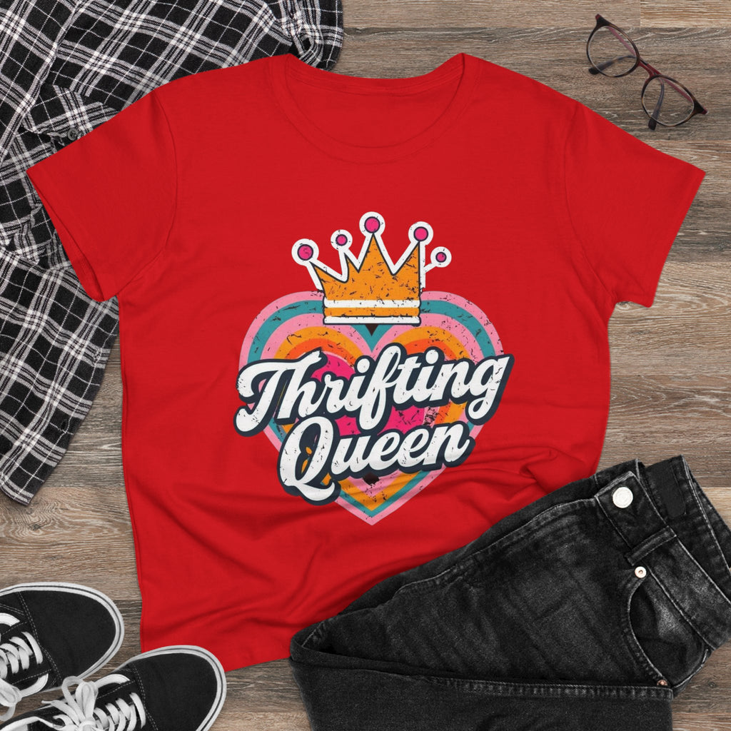 T-Shirt, Thrifting Queen, Upcycle, Recycle, Reuse, Vintage, Women's Tee Shirt