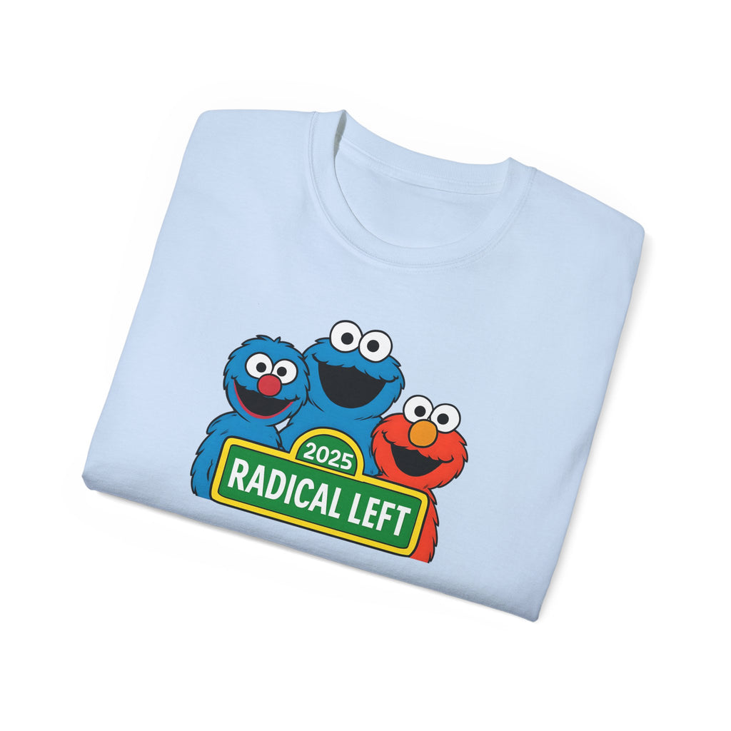 Funny Political Gift Radical Left Puppets Sarcasm Tee, Leftist T-Shirt, Radical Humor Shirt, Unisex Cotton Top, Anti Trump liberal Gift