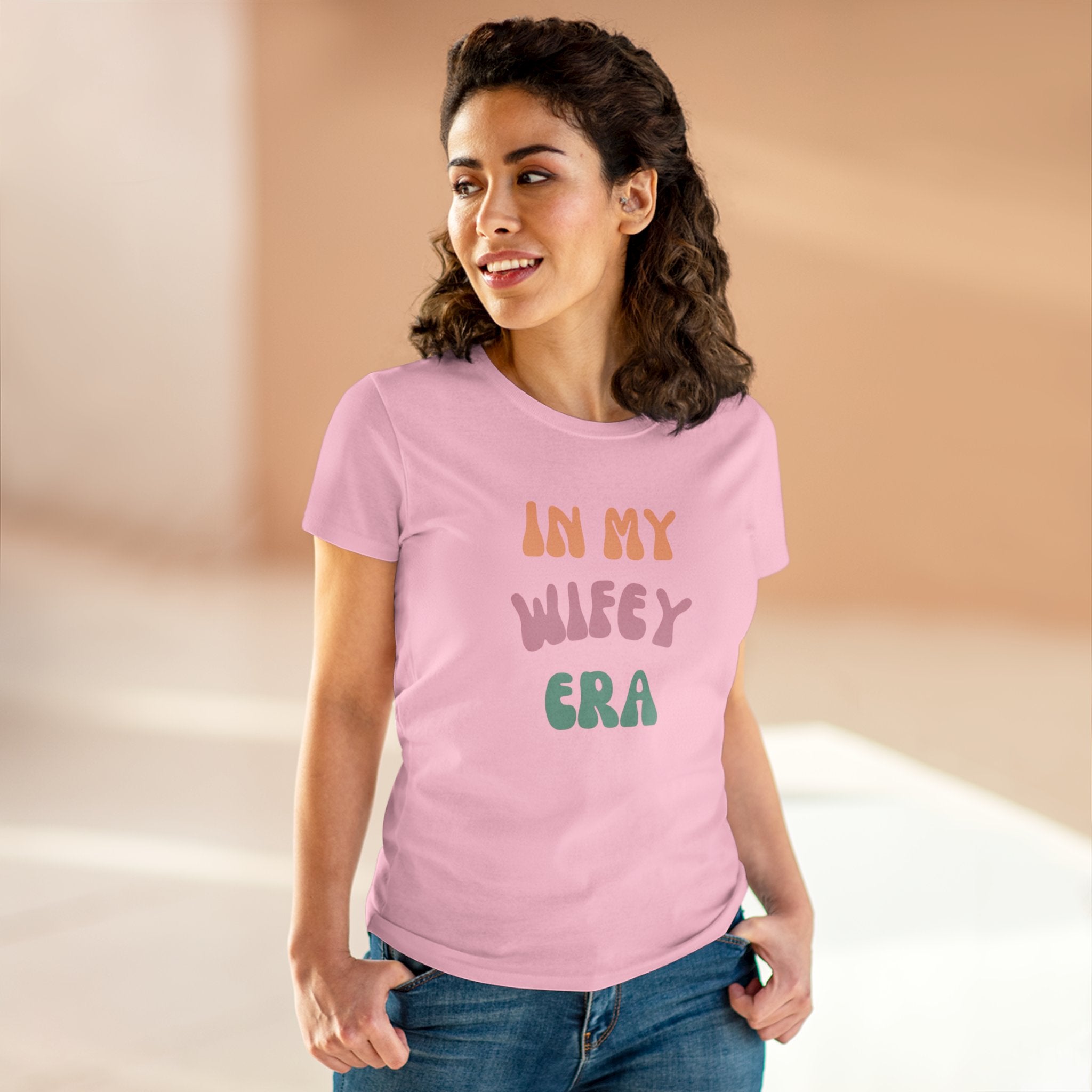 T-Shirt - Women's Midweight Cotton Tee with 'In My Wifey Era' Design