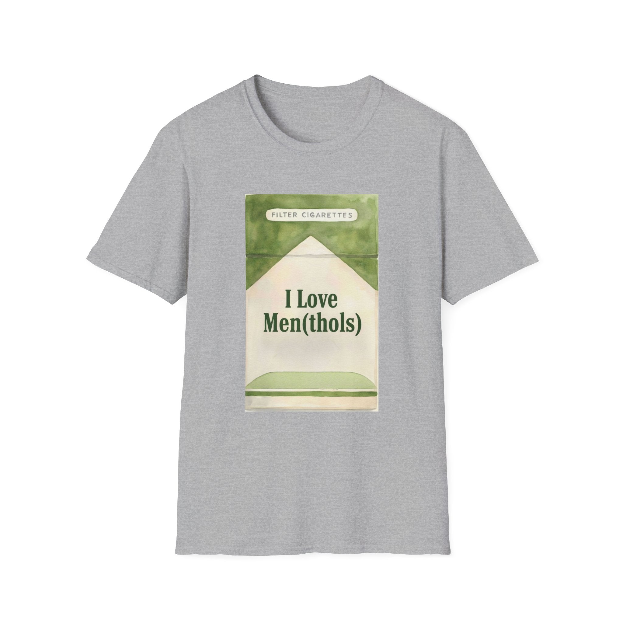 I Love Men(thols) Retro Cigarette Pack Graphic T-Shirt