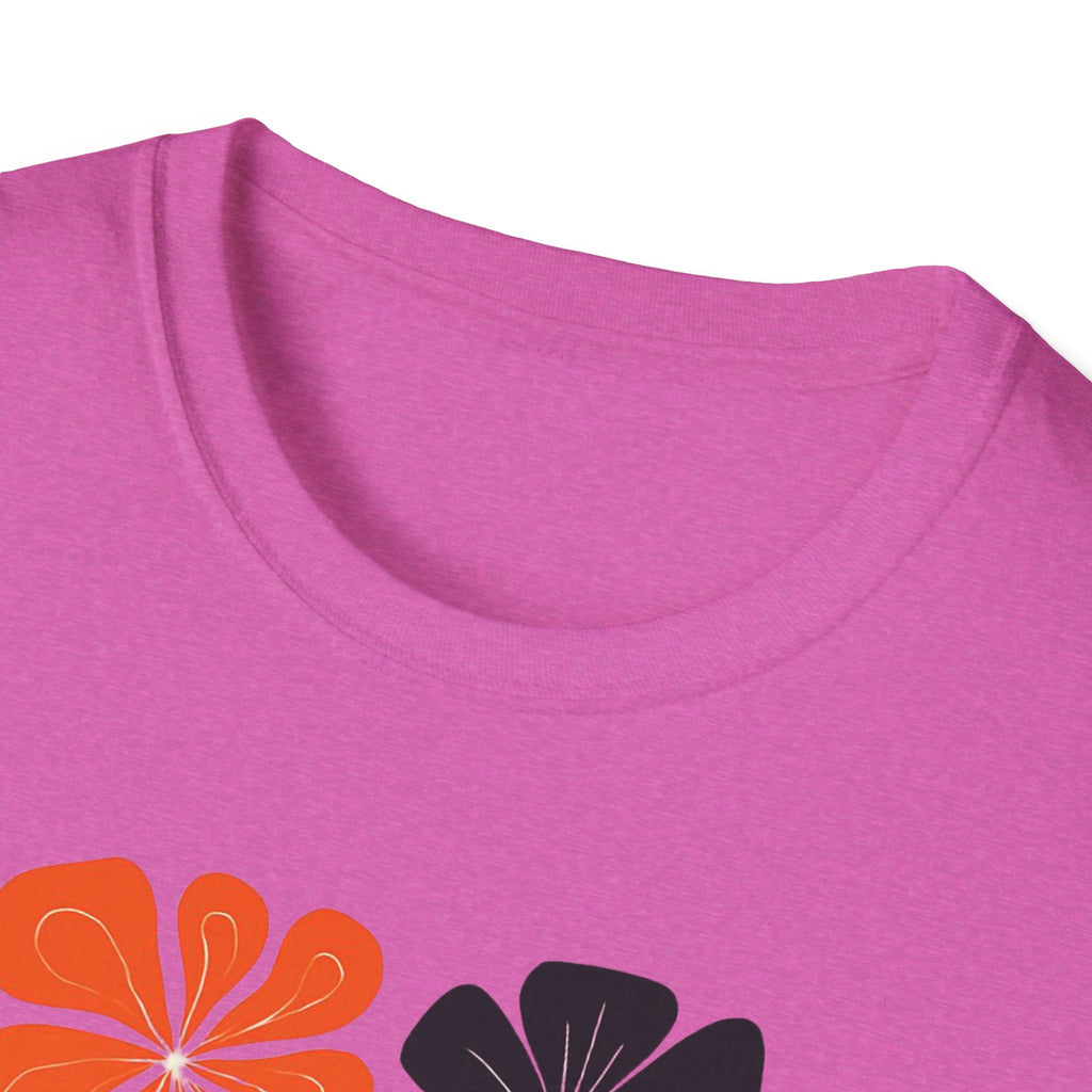 Raising wild flowers, one tantrum at a time Mom Life Unisex Softstyle T-Shirt, Gifts for Toddler Moms, Raising Wildflowers, floral  Apparel