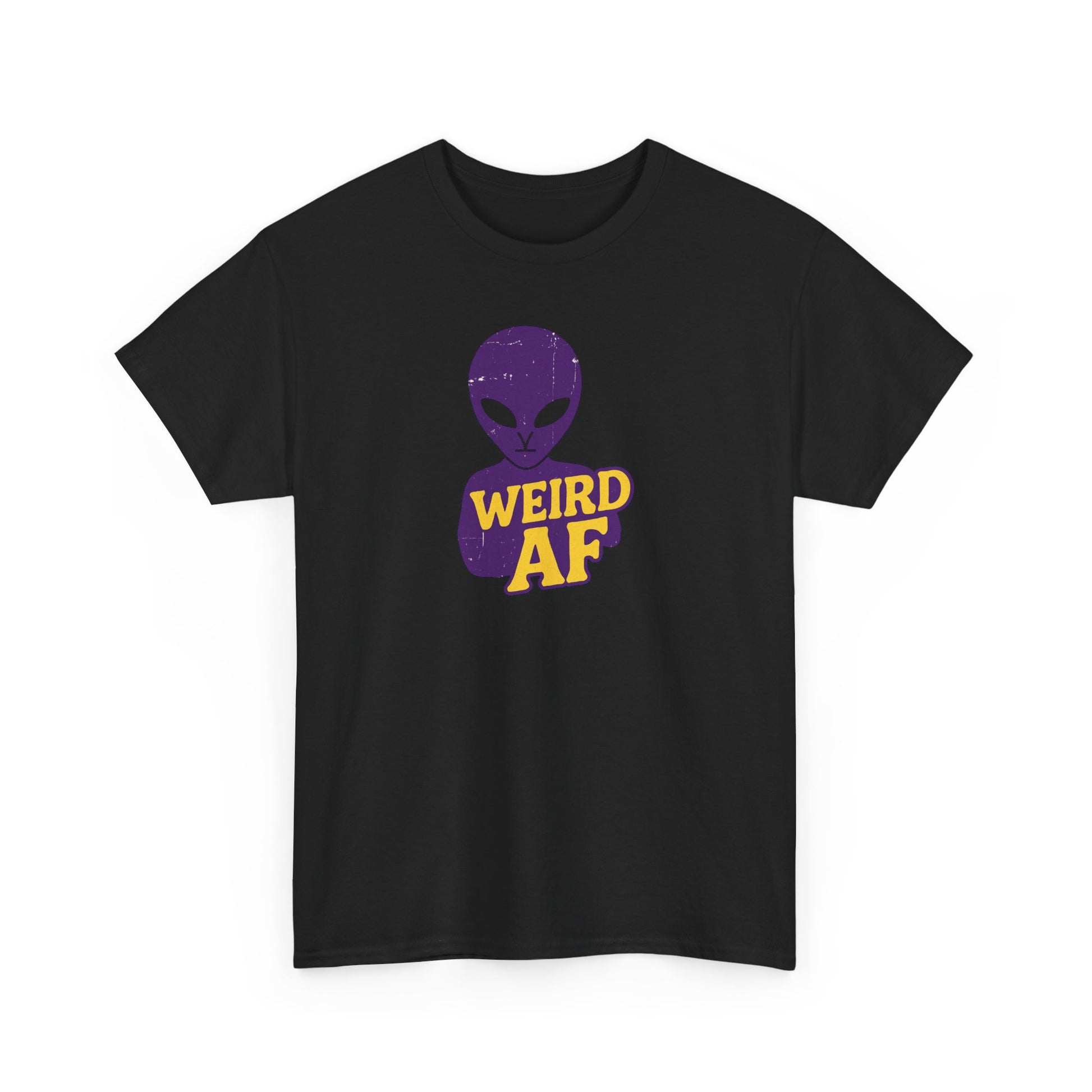 Weird AF Alien Tee, Unisex Graphic T-Shirt, Fun Casual Wear, Gift for Sci-Fi Lovers, Quirky Humor Apparel
