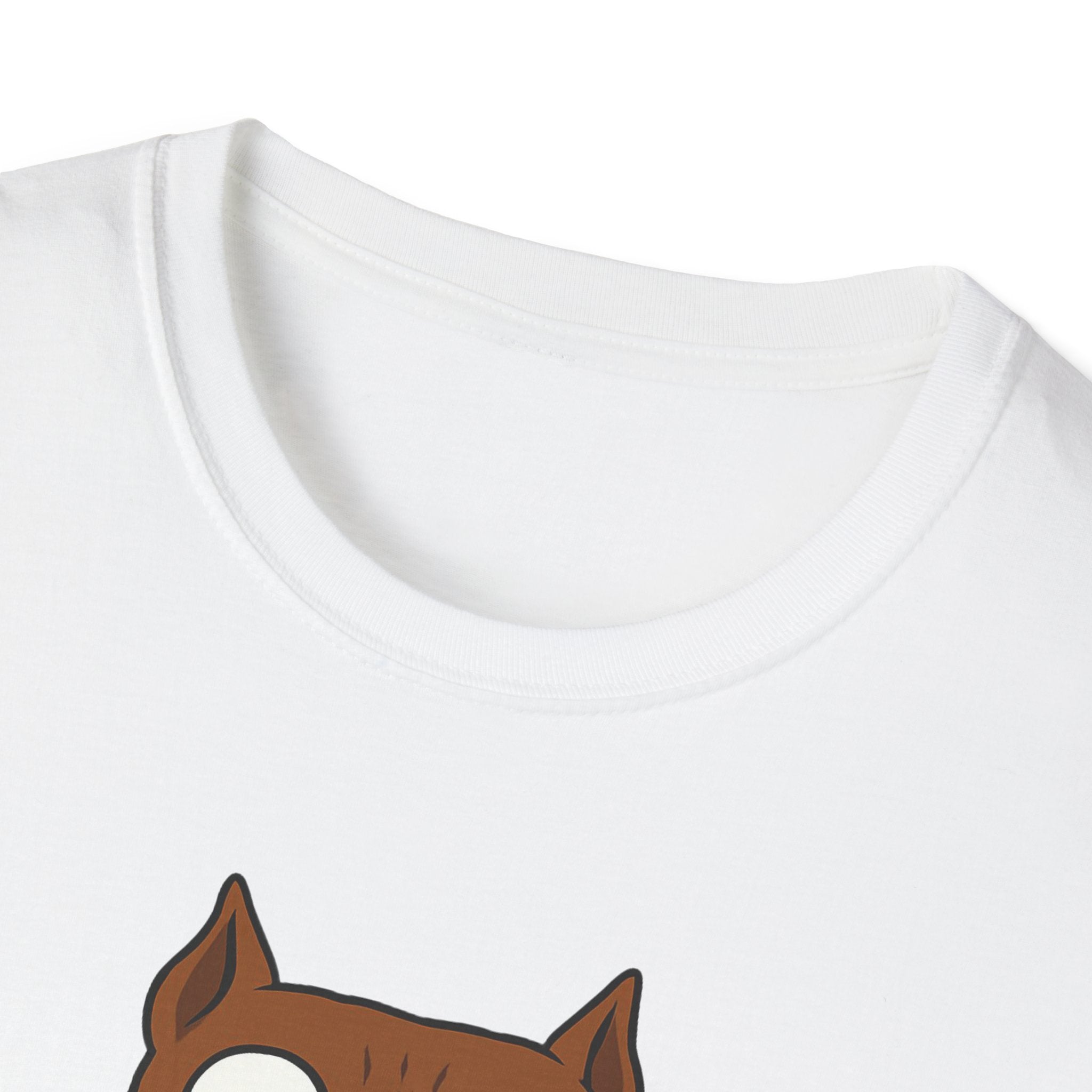 Funny Pit Bull Lover Unisex Softstyle T-Shirt, Amstaff Not a Fighter Dog Tee, Animal Rescue Gift, Dog Mom Dad Shirt