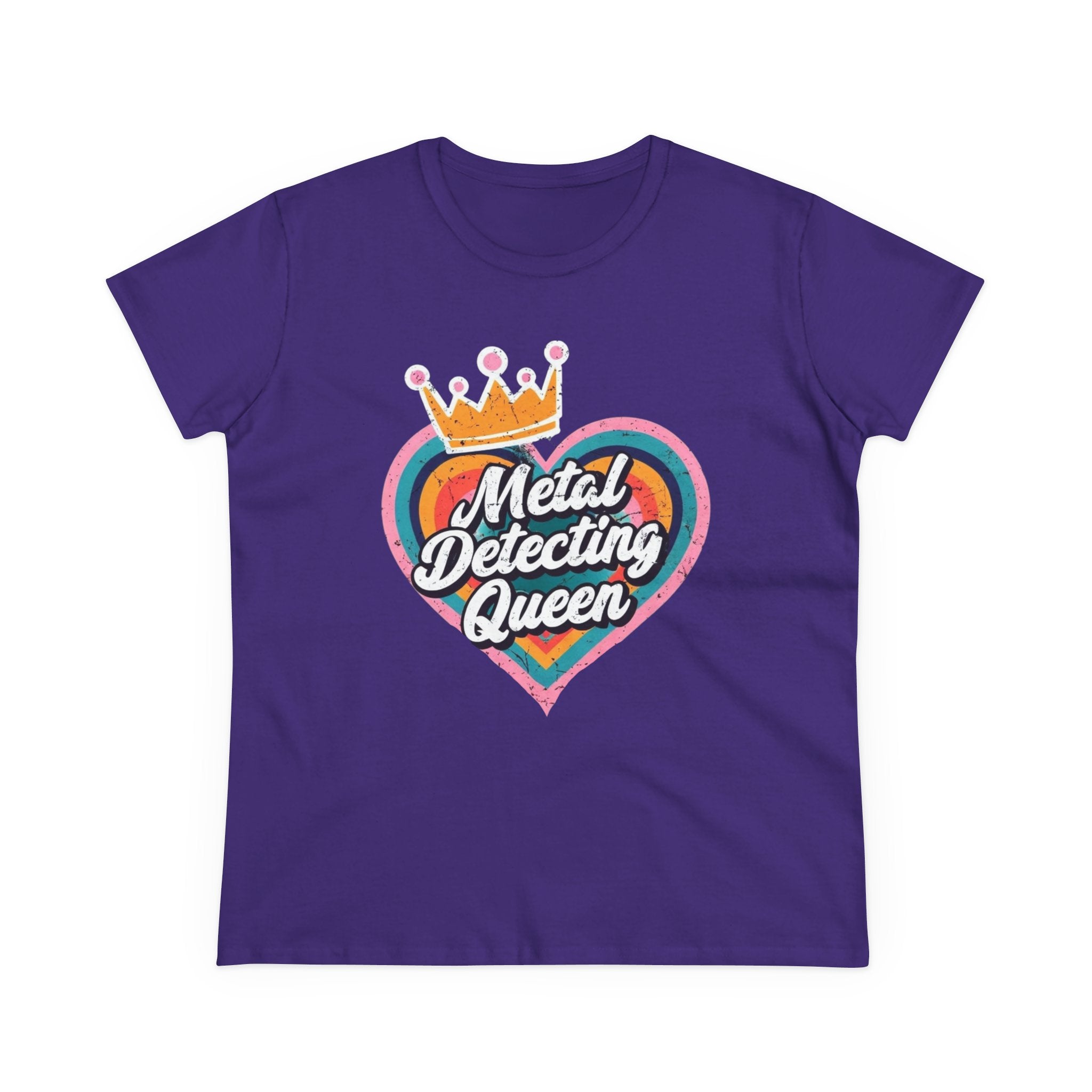 Metal Detecting Queen T-Shirt, Fun Tee for Hobbyists, Gift for Treasure Hunters, Everyday Casual Wear, Perfect for Outdoors