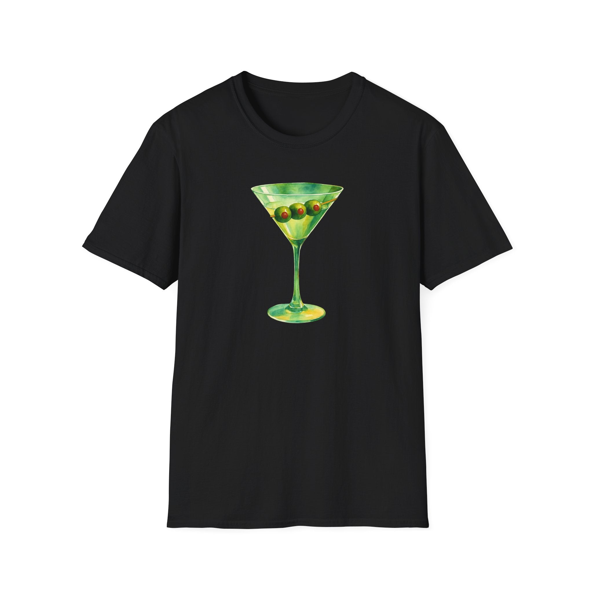 Martini Graphic T-Shirt | Unisex Softstyle Tee | Perfect for Cocktail Lovers, Parties, and Unique Gift Idea, Birthday, Summer Fun gift