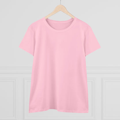 Artistic Goldfish Graphic Women's Midweight Cotton Tee koi On back of tee