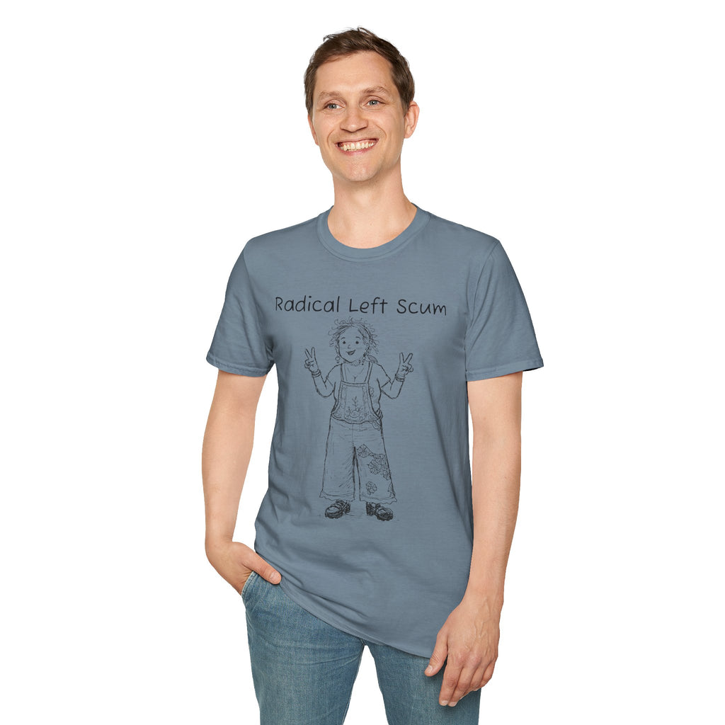 Radical Left Scum T-Shirt — Provocative Political Graphic Tee Anti Trump Streetwear