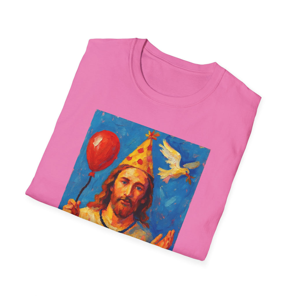 Vintage Religious Icon Birthday Boy T-Shirt Go Jesus, it’s your birthday!