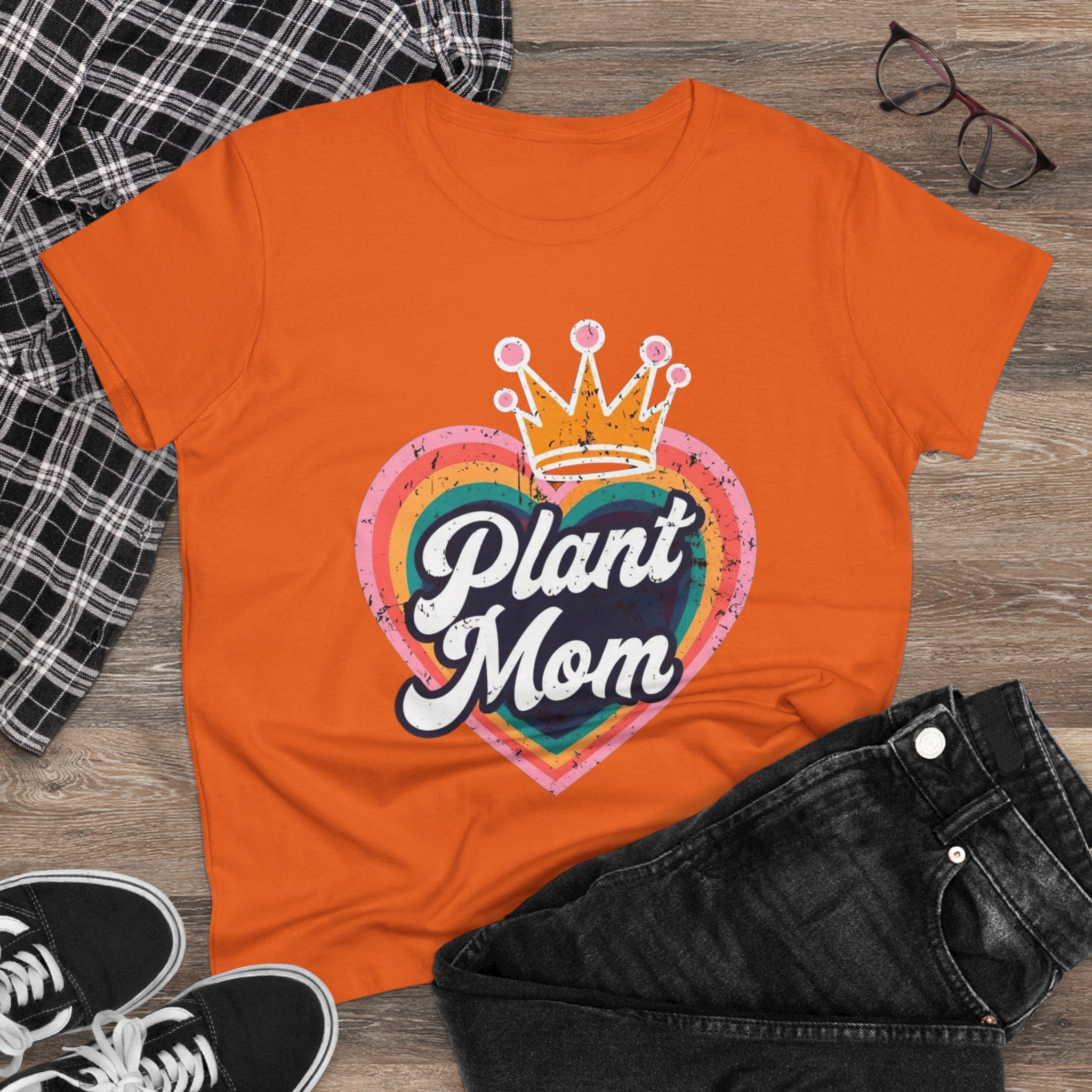 Plant Mom Cotton Tee - Perfect Gift for Plant Lovers, Women's Graphic Shirt, Casual Wear, Eco-Friendly Fashion, Birthday Gift garden