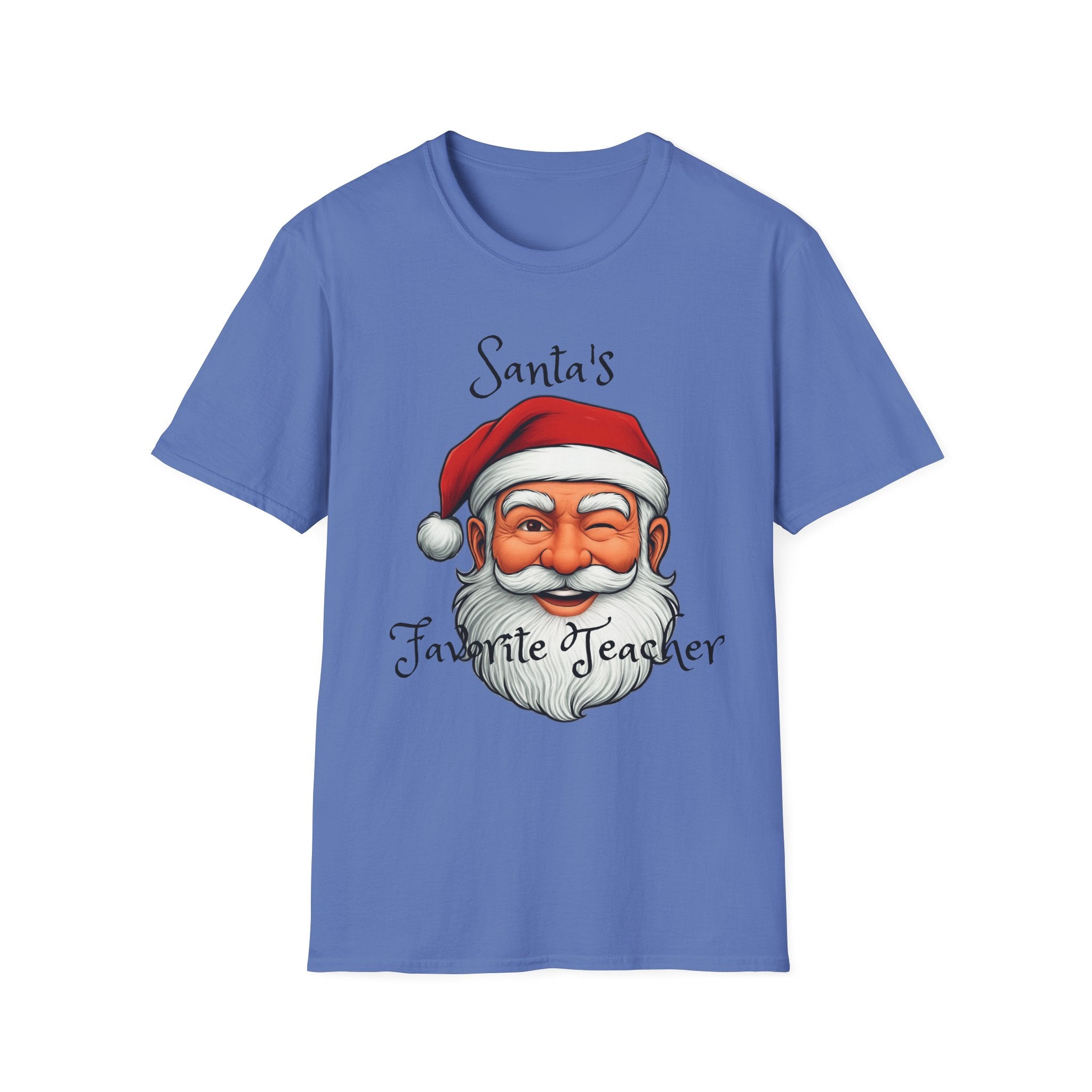 Christmas Teacher Gifts, Santa's Favorite Teacher Tee, Holiday School Apparel, Teacher Appreciation Shirt, Teacher Christmas Present, Unisex