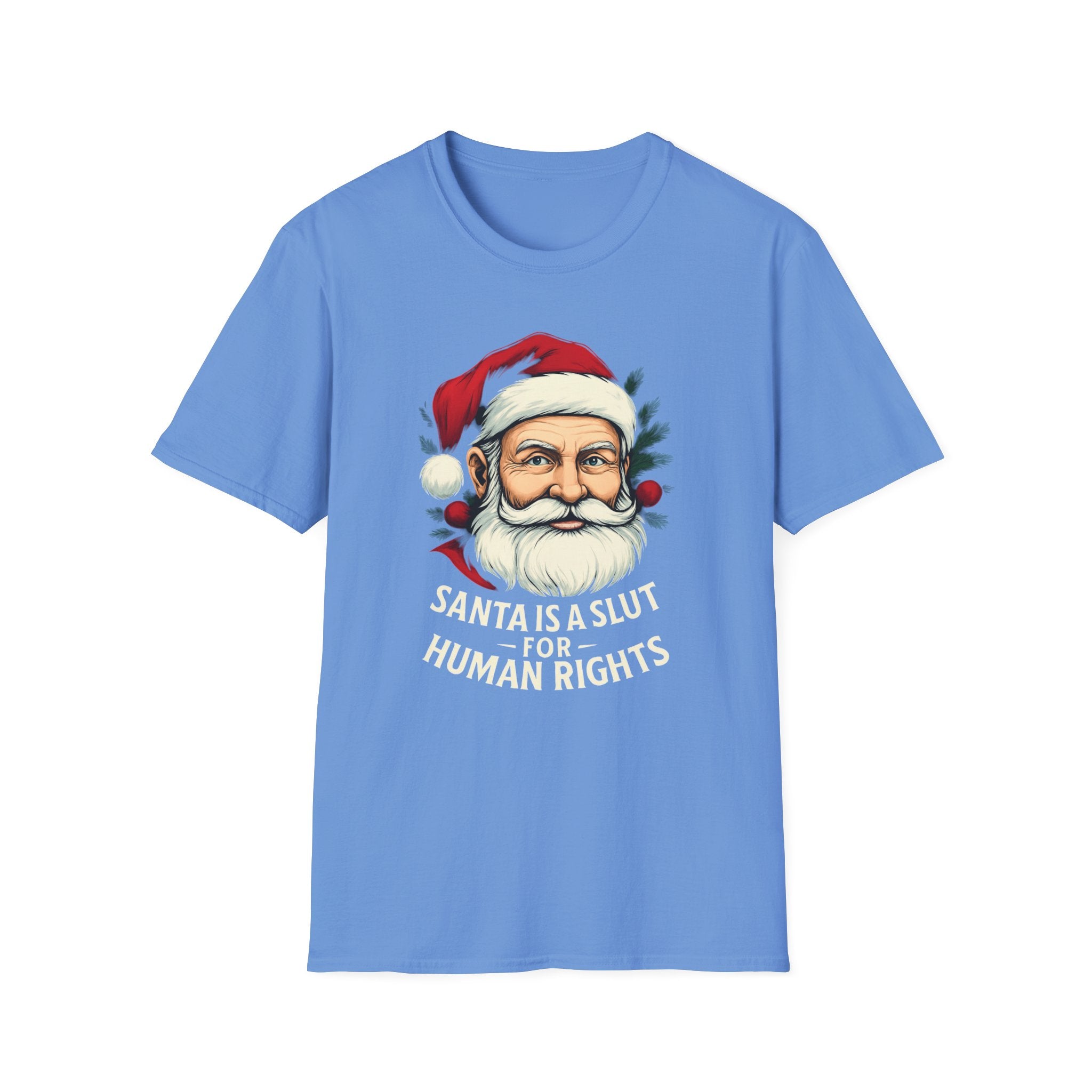 Political Santa loves Human Rights Unisex T-Shirt Christmas gift