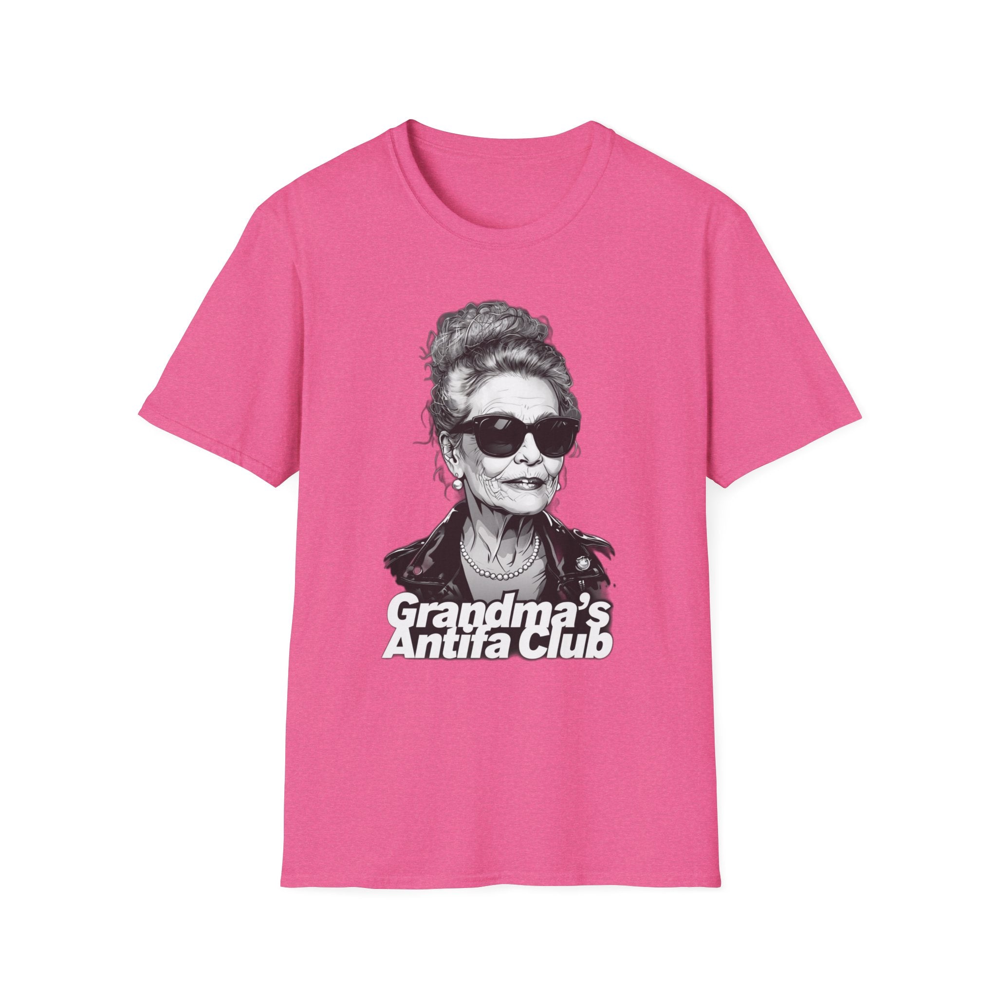 Antifa Grandma Softstyle T-Shirt | Grandma's Antifa Club Shirt Made for strong women who stand for justice