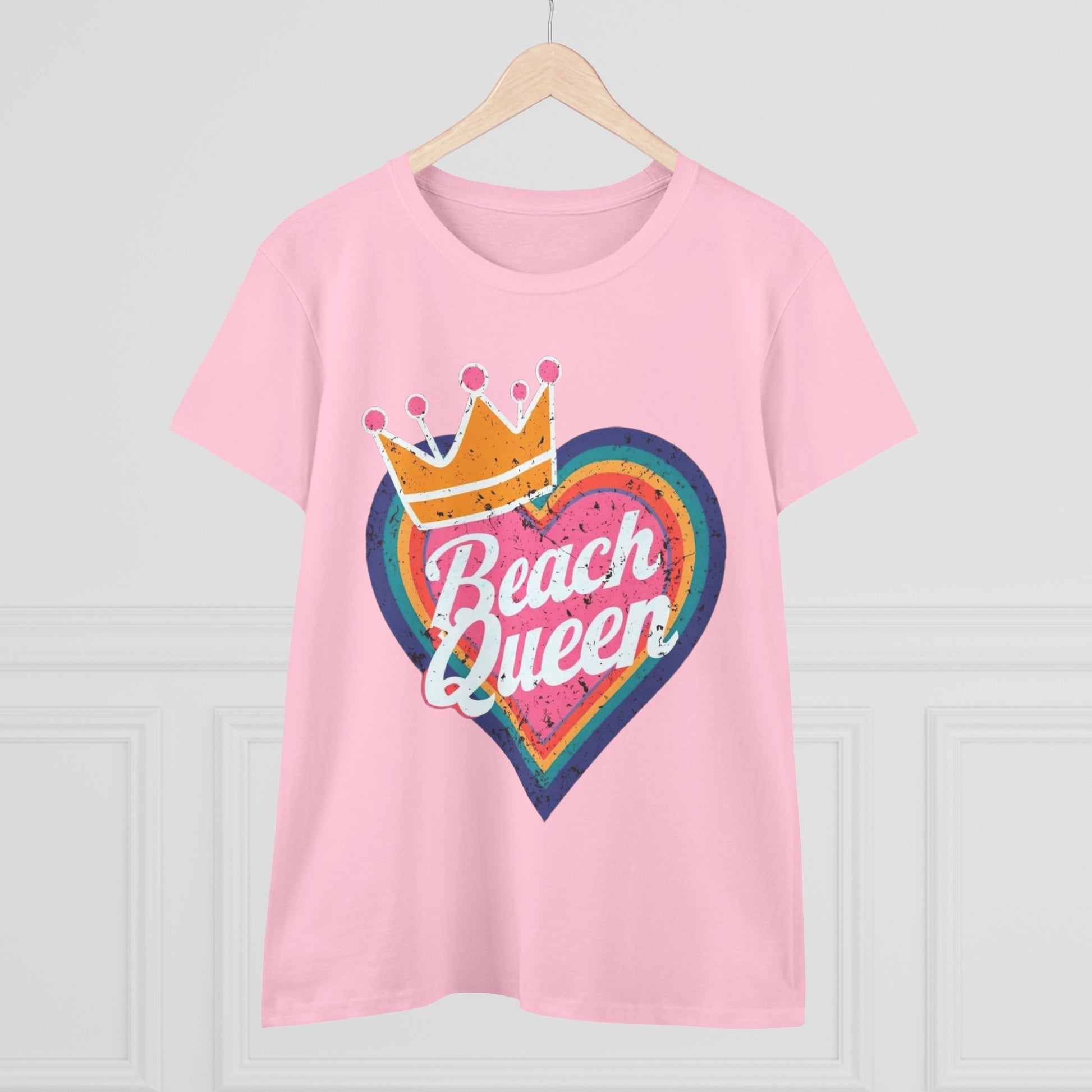 Beach Queen T-Shirt, Summer Vibes Tee, Vacation Shirt, Gift for Beach Lovers, Fun Retro Graphic Tee fun coastal tea for her