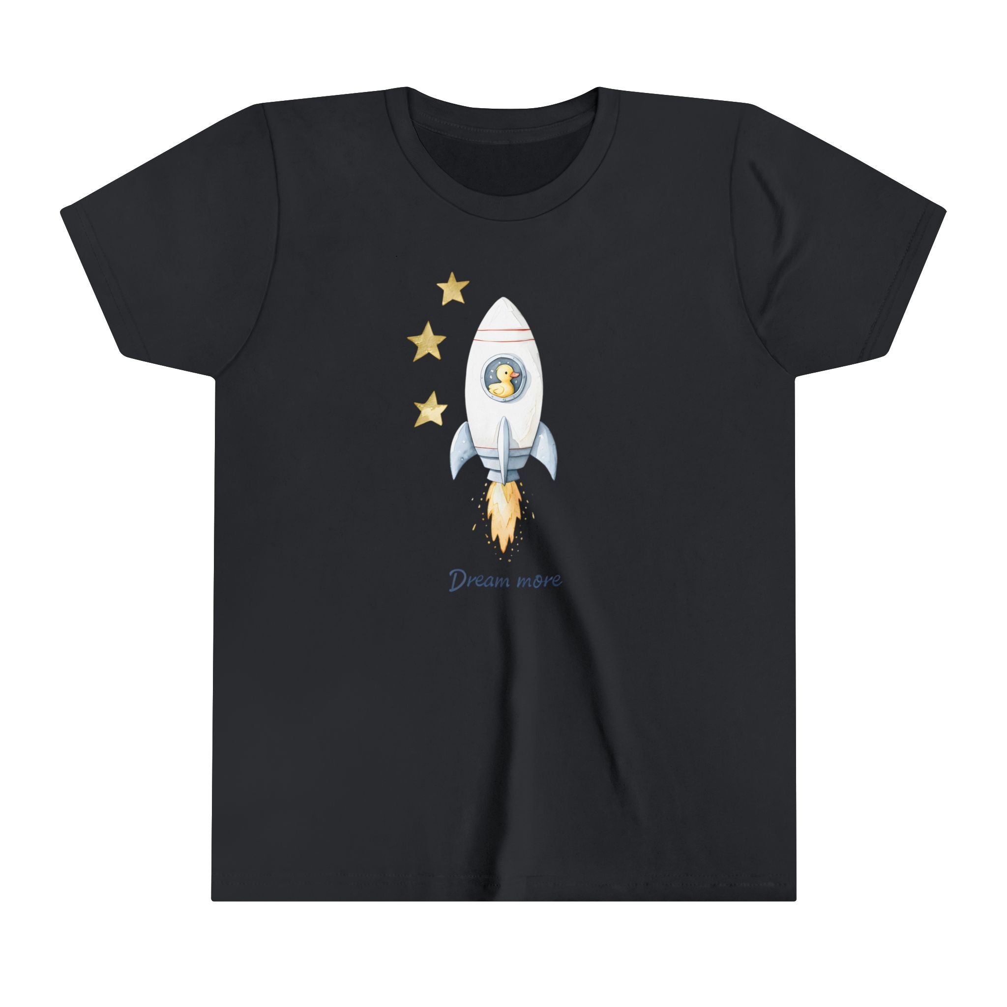 Dream More Youth Short Sleeve Tee, Inspirational Quote Shirt for Kids, Motivational Graphic Tshirt, Positive Vibes Child Top, Dreamer Gift